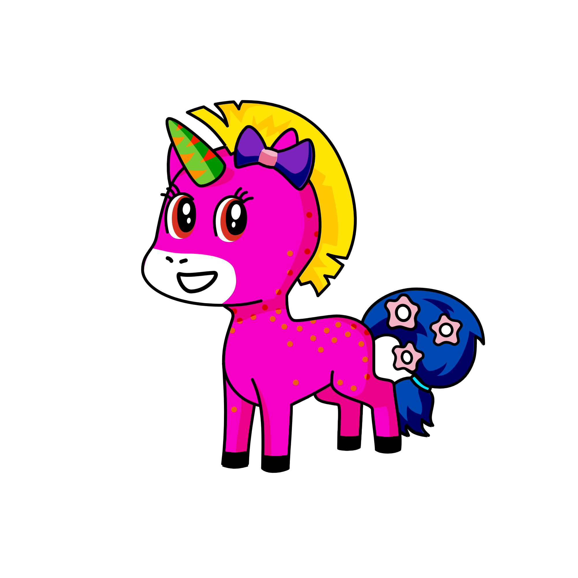 Pudding, the unicorn