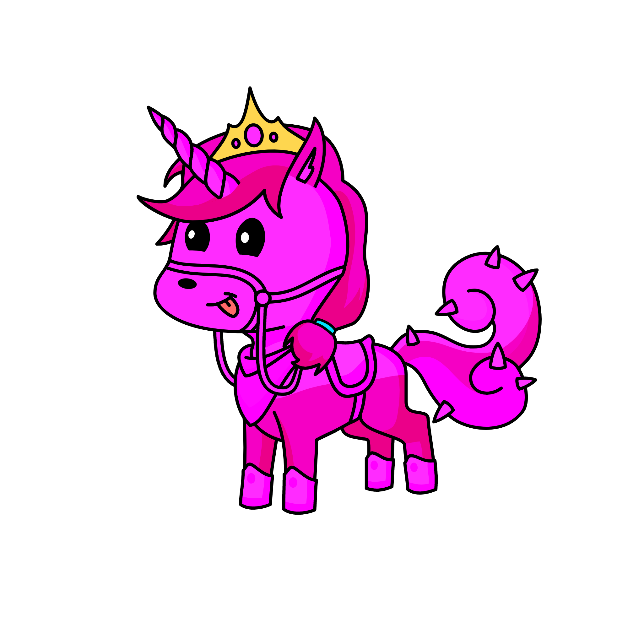 PINK PRINCESS CUTIE, the unicorn