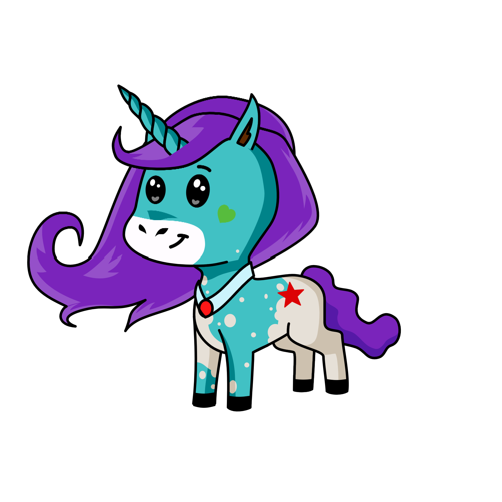 Glow, the unicorn