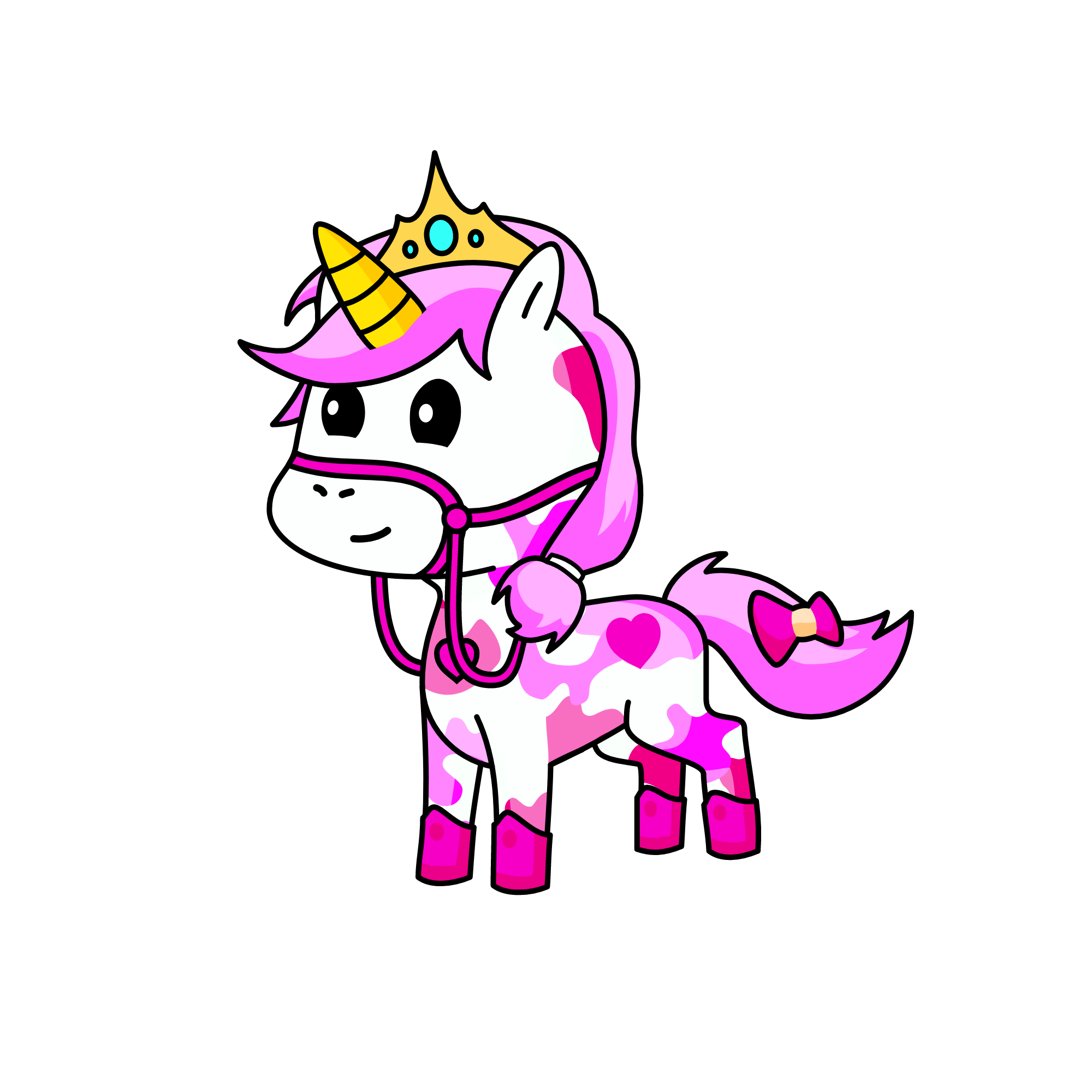 pink moocorn, the unicorn