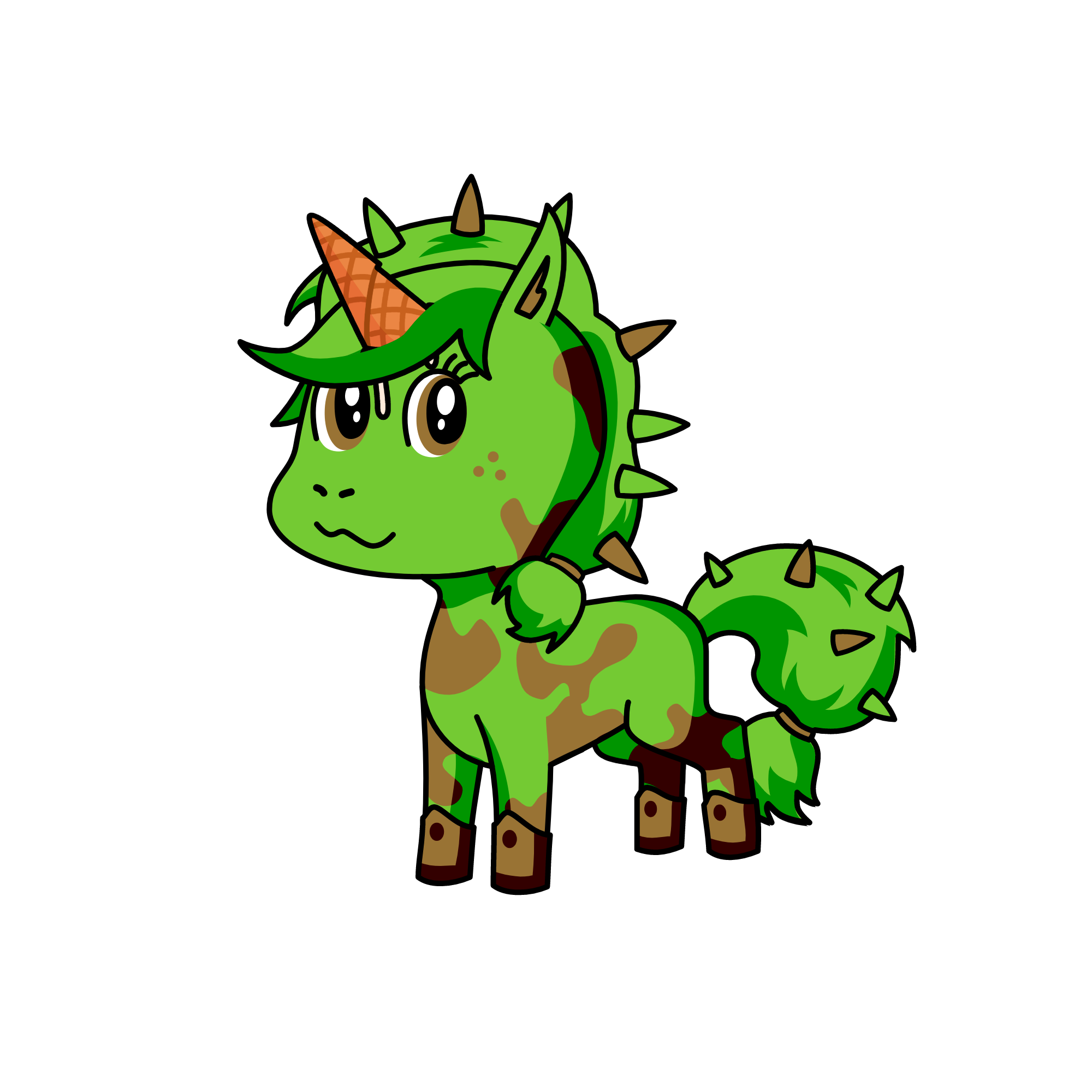 Mint-Chocolate Chip , the unicorn