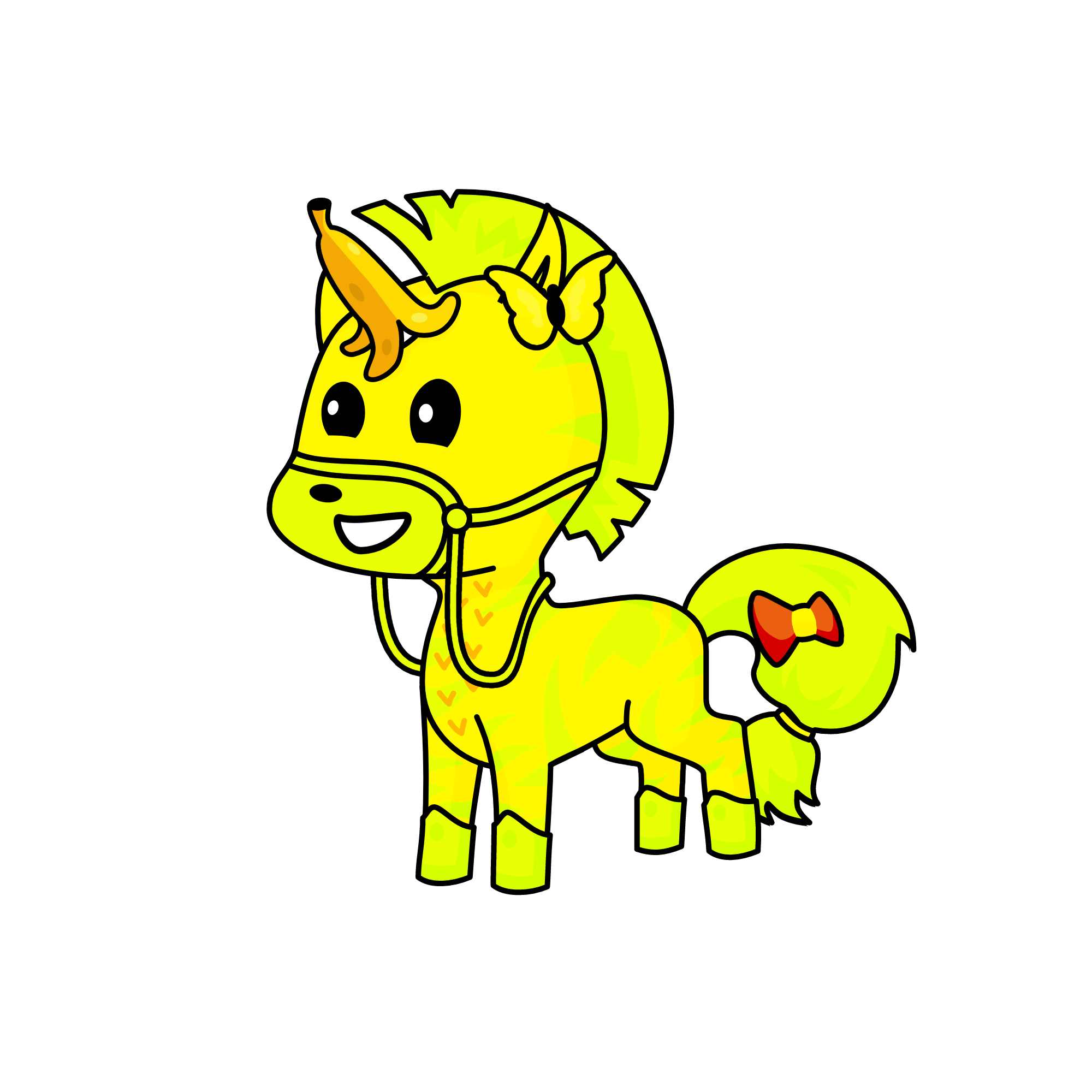 YELLOW IS COLOR, the unicorn