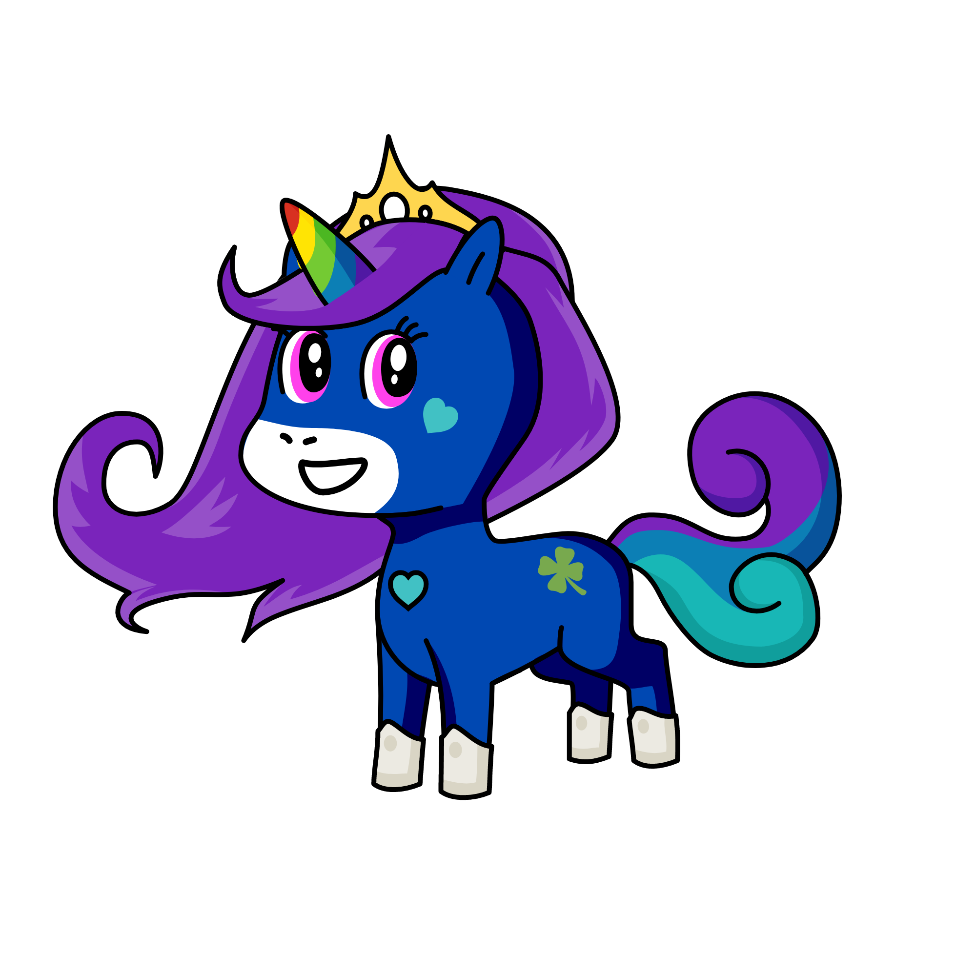 Luna the light night, the unicorn