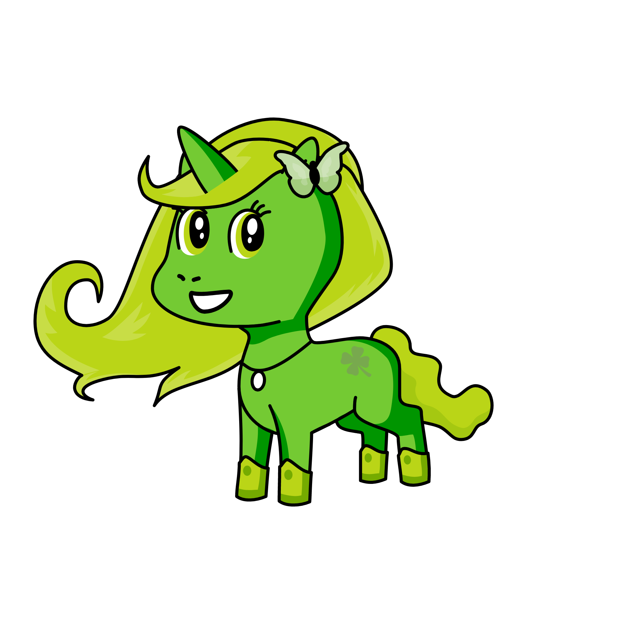 Leafy, the unicorn