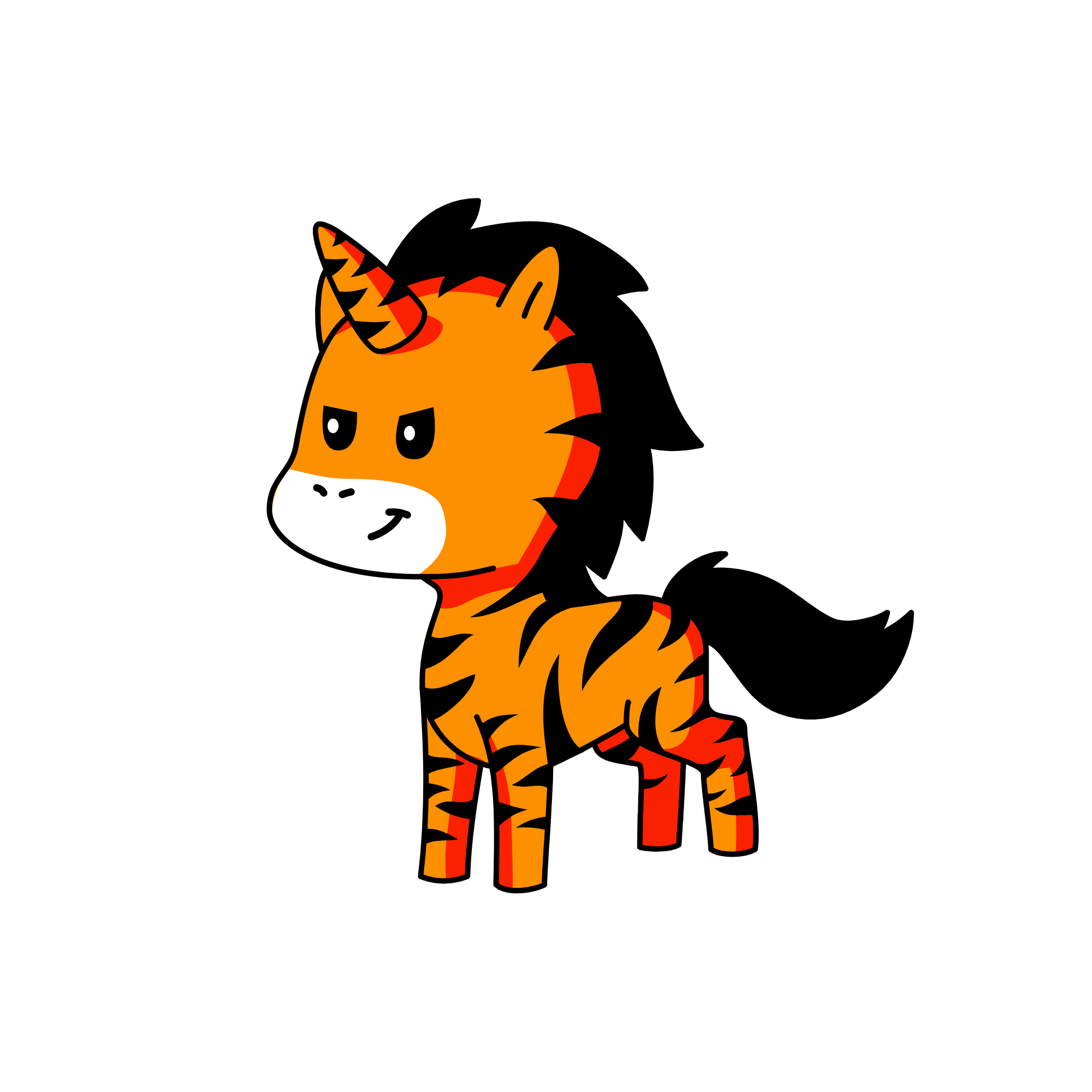 tiger, the unicorn