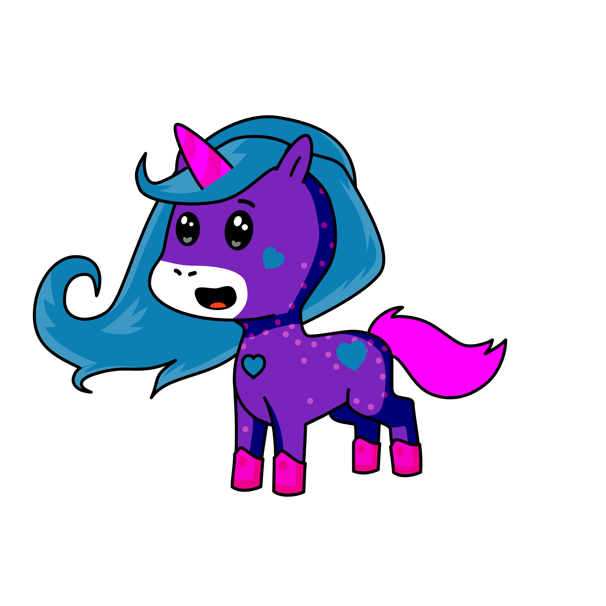 Unicorn Squad Mascot, the unicorn