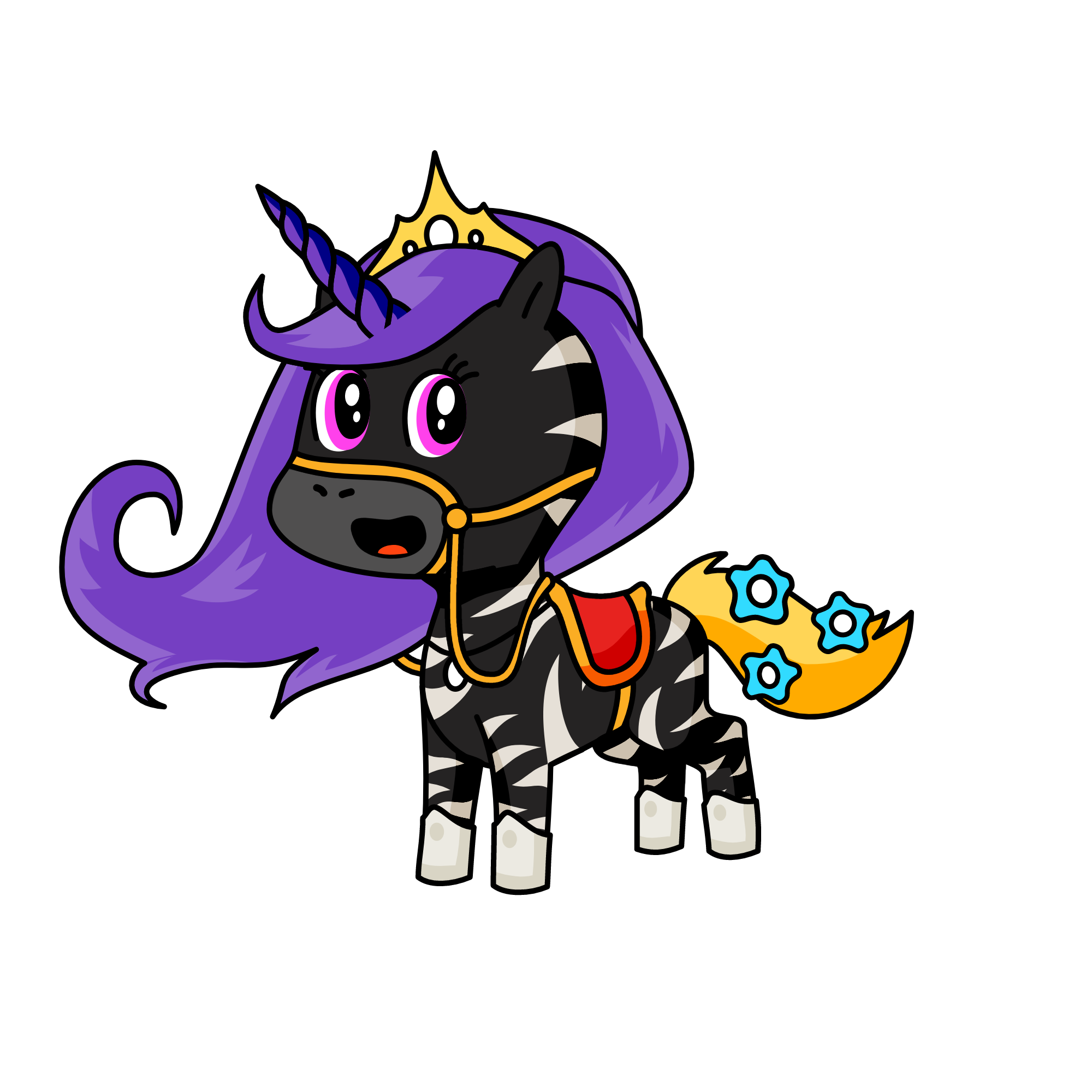 Princess blacky, the unicorn