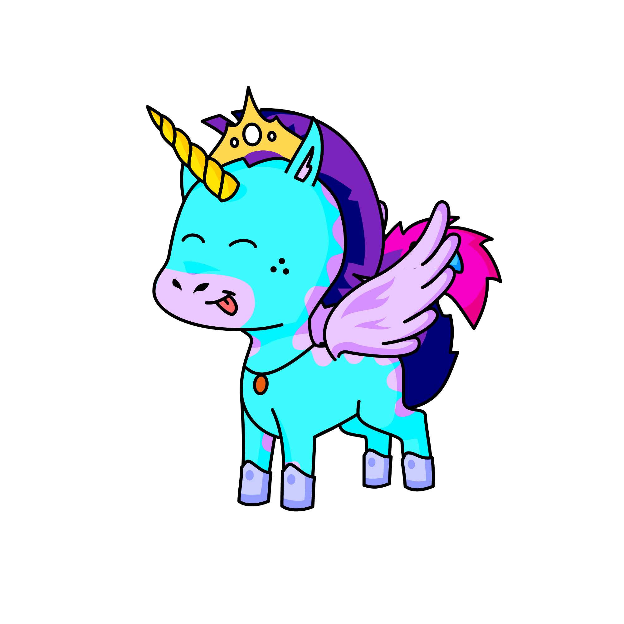 Prince little charm, the unicorn