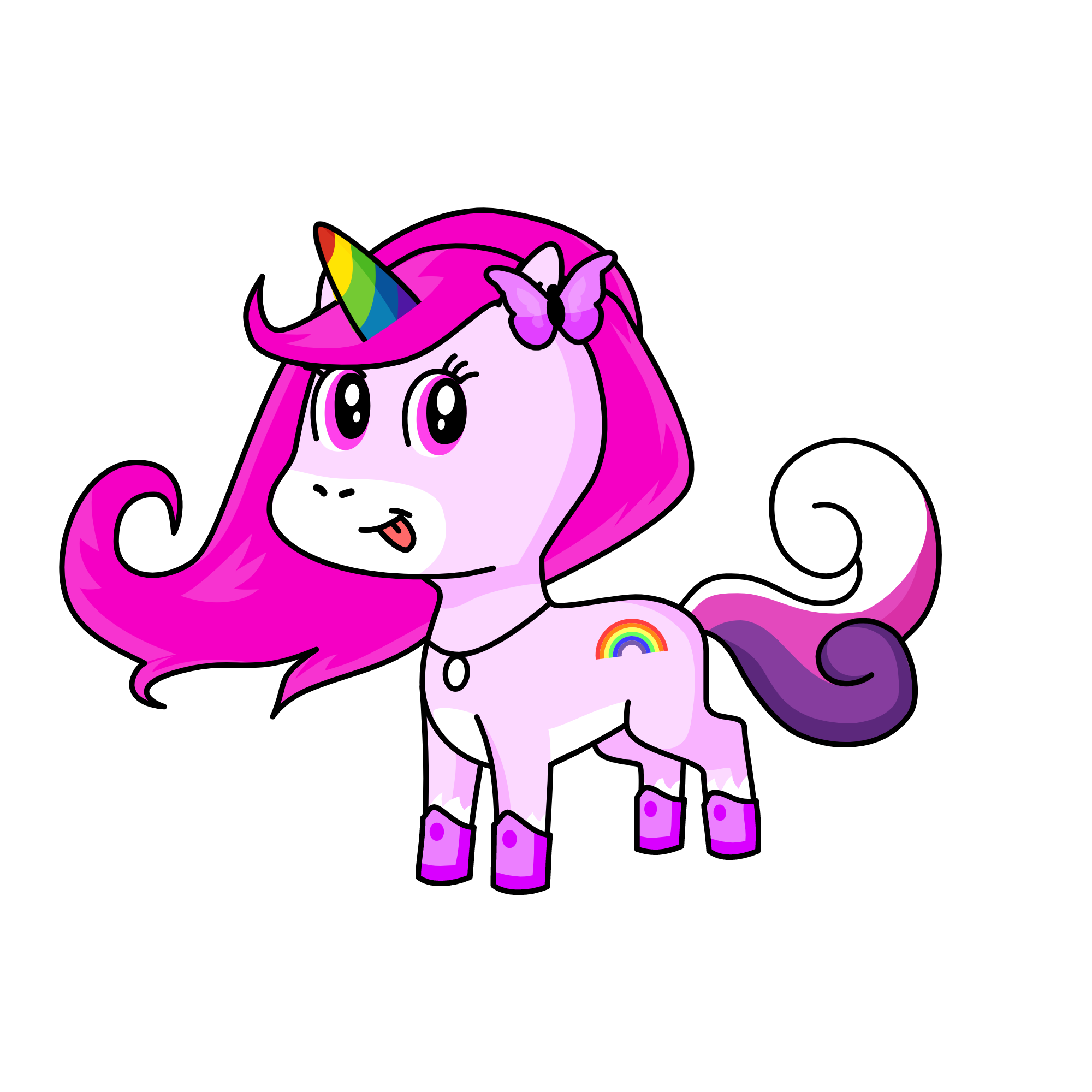 Pinky, the unicorn
