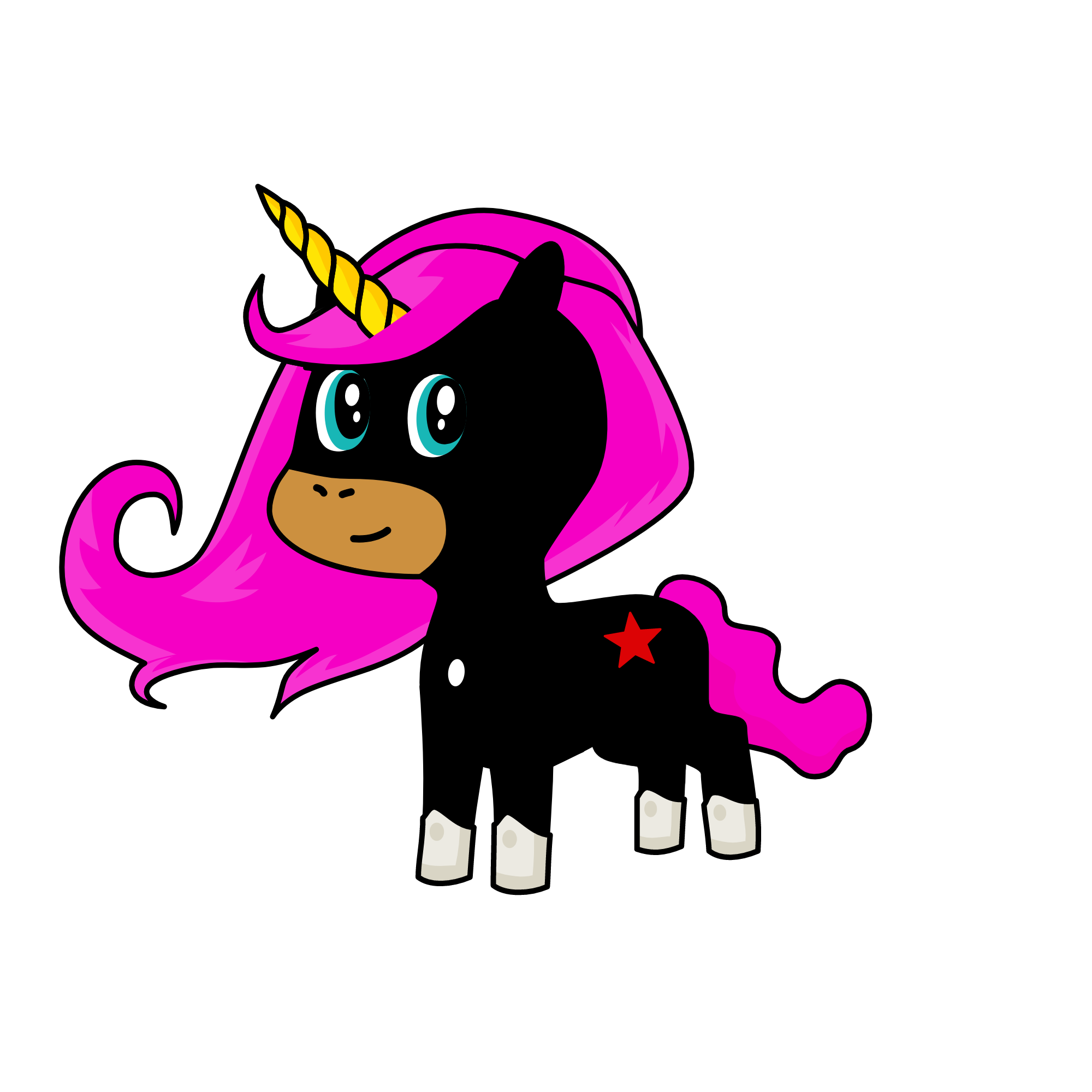 Cutey, the unicorn