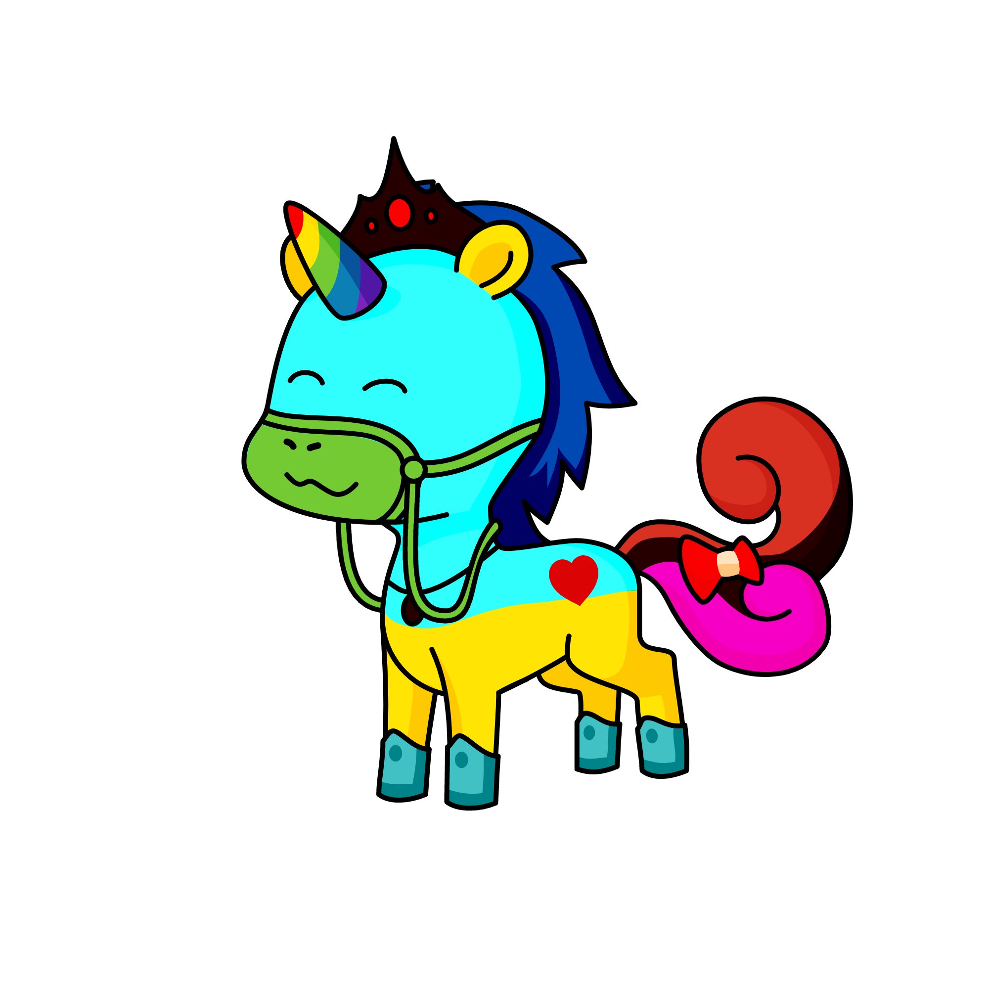 Cutsie, the unicorn