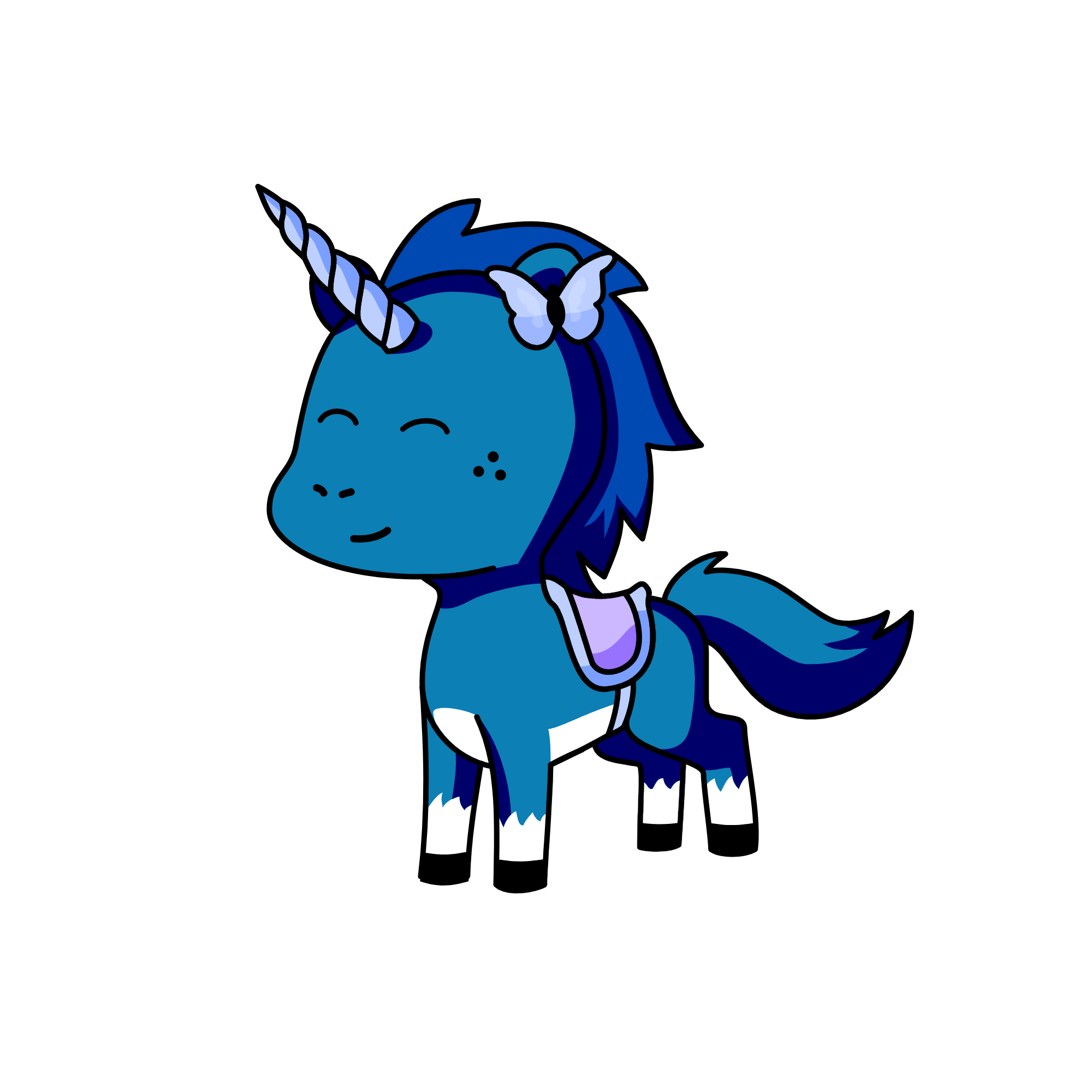 Bluey, the unicorn