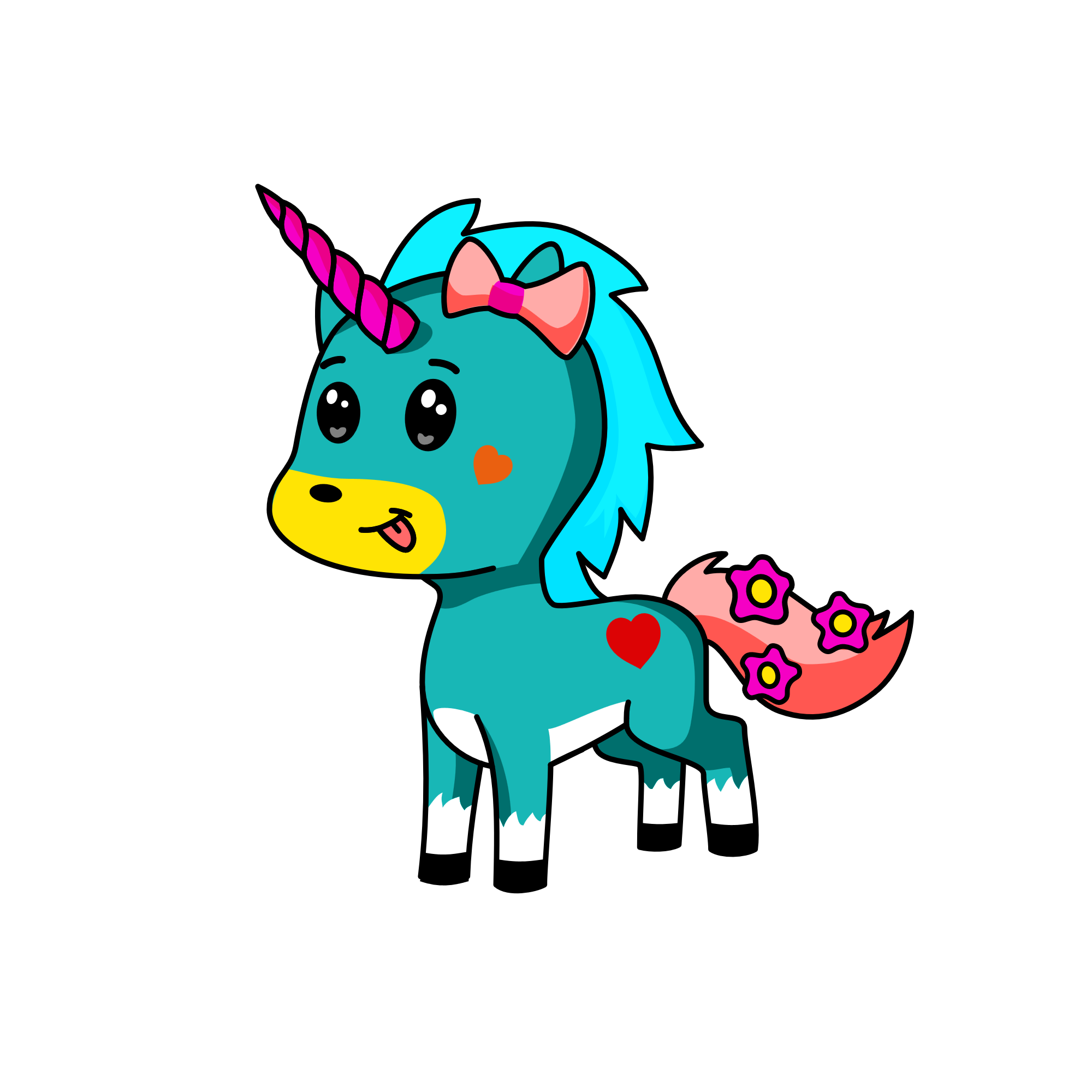 Winter, the unicorn