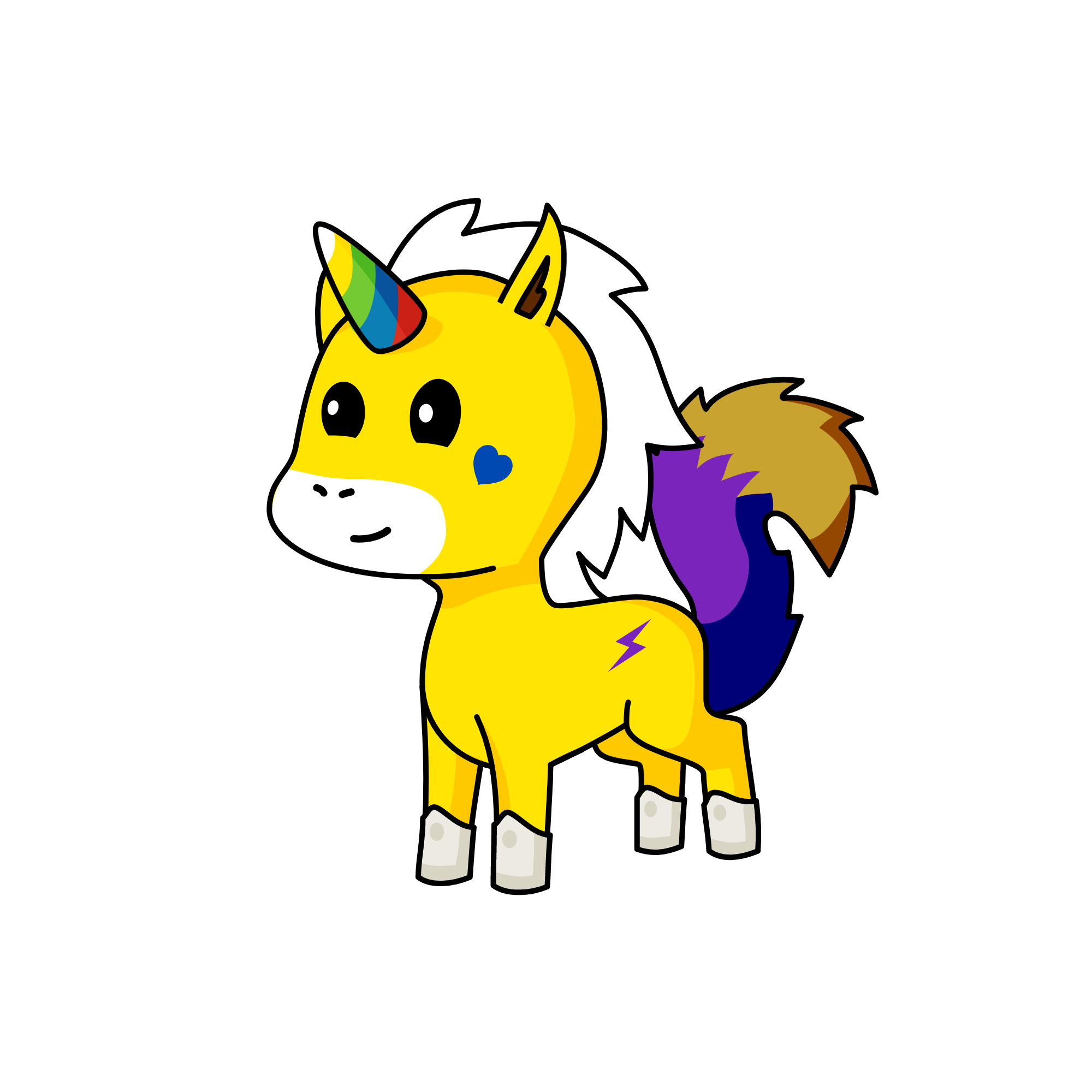 Funny, the unicorn