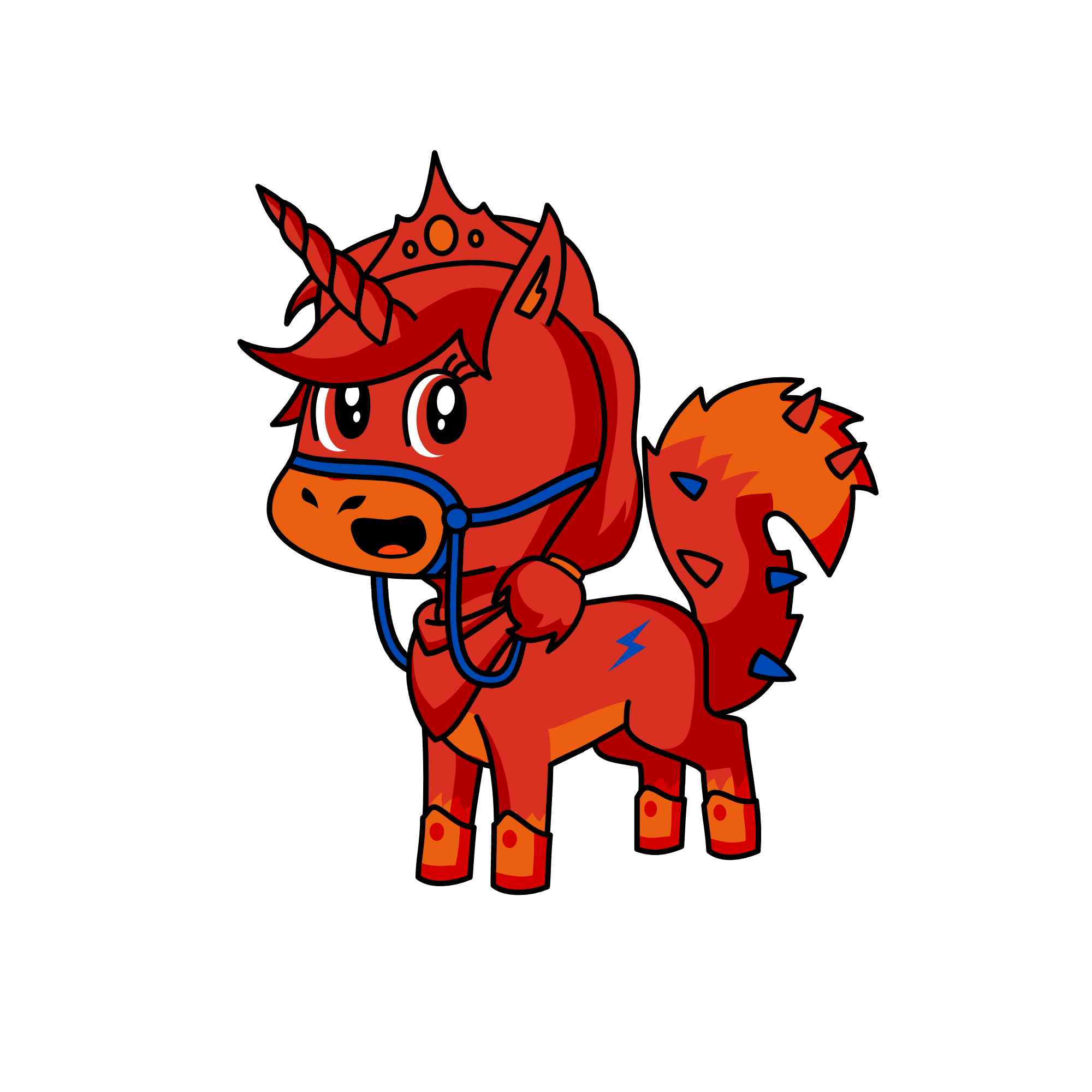 Flame, the unicorn
