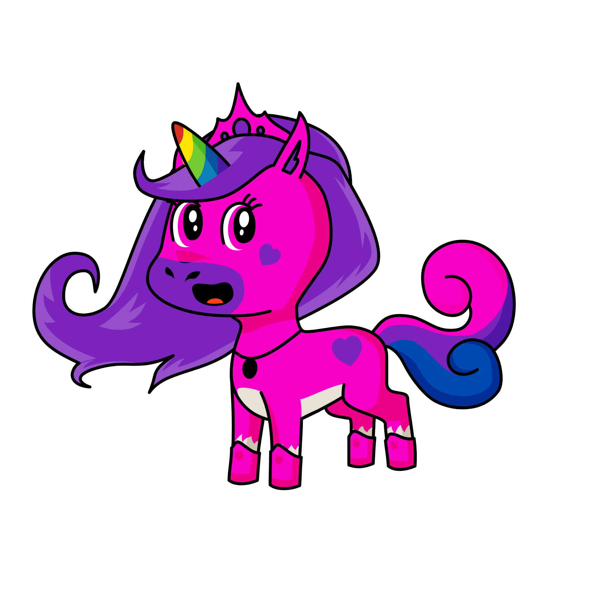 Moonia, the unicorn