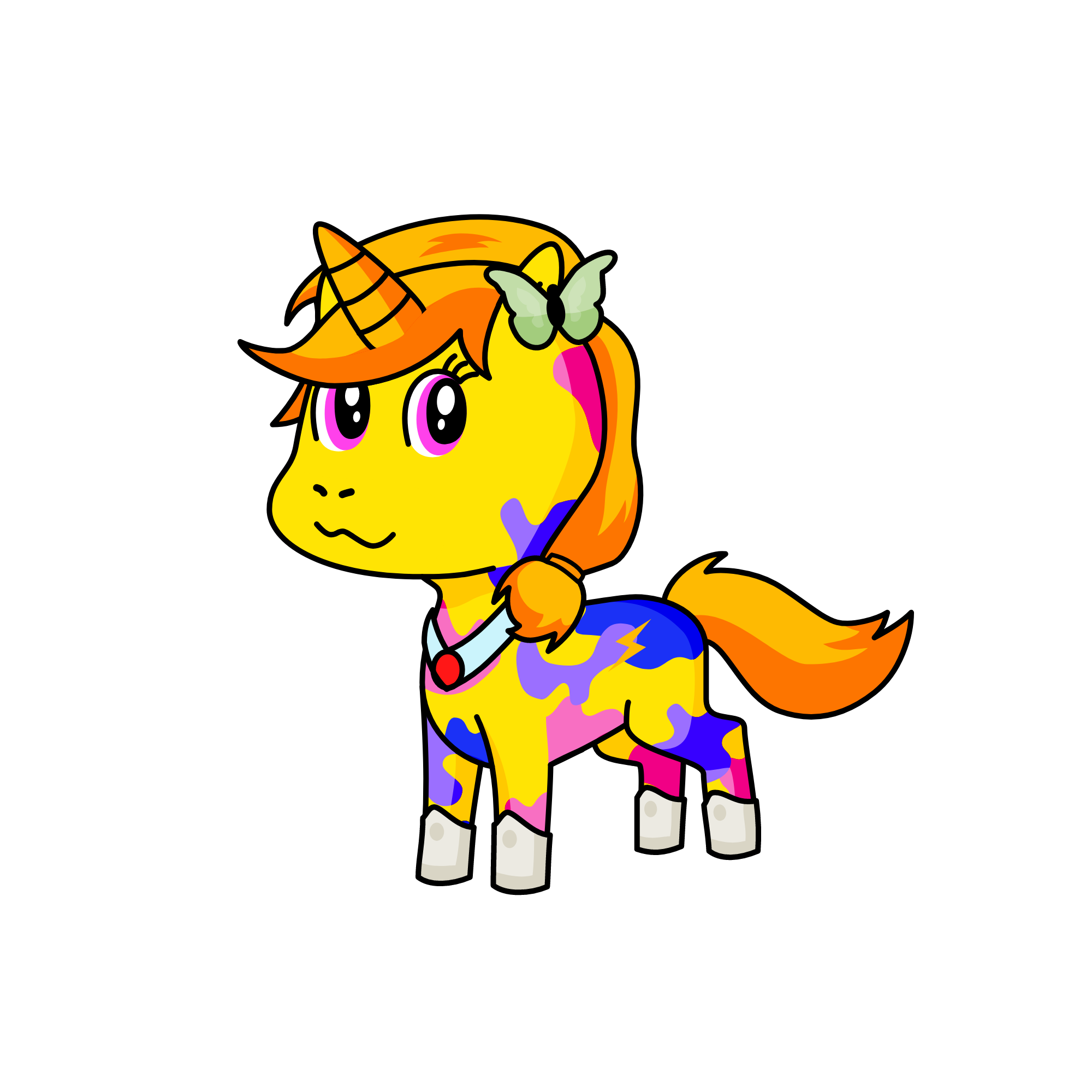 Goldy doors, the unicorn