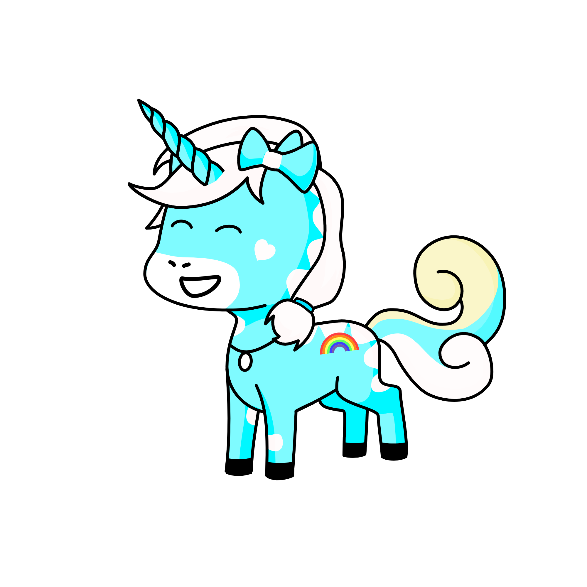 Rare Snow Unicorn, Isabella, the unicorn