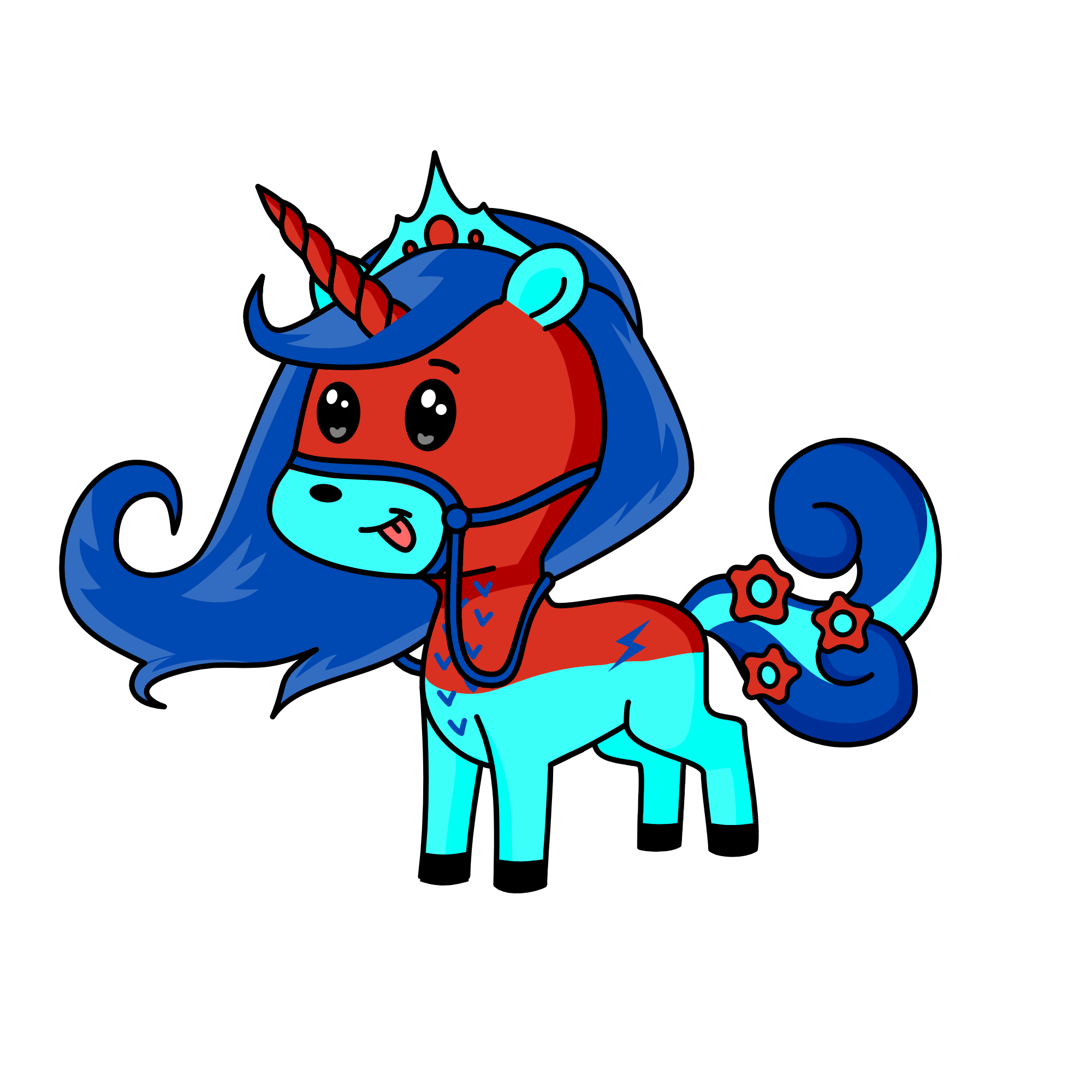April, the unicorn