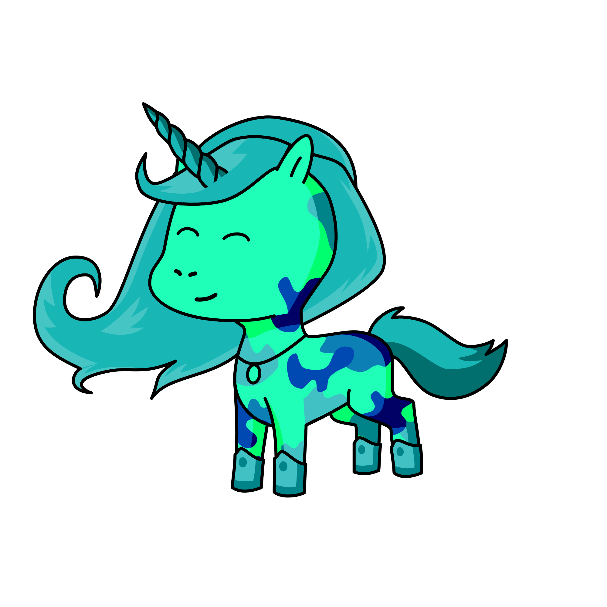 Aqua, the unicorn