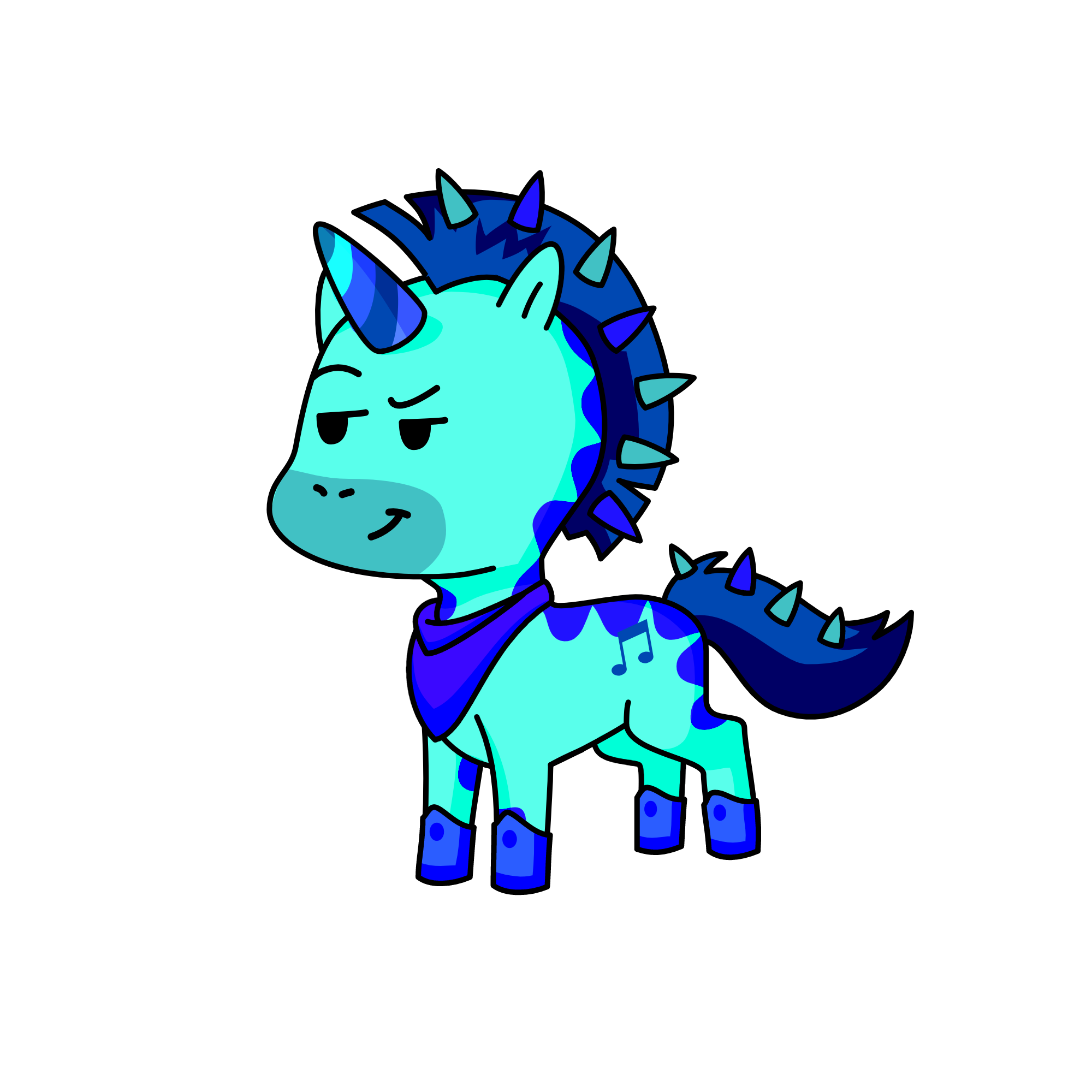 moonlight, the unicorn