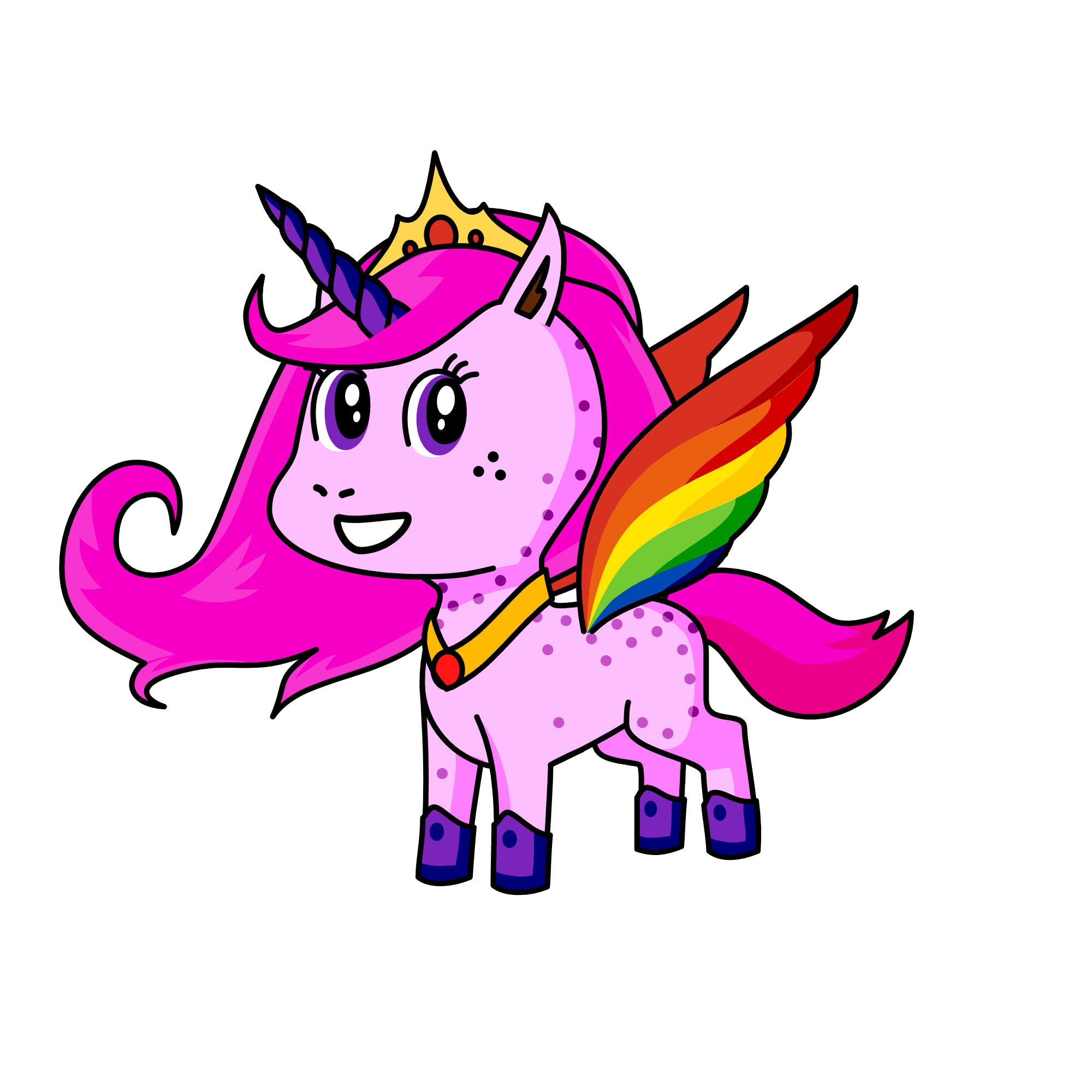 Rainbow , the unicorn