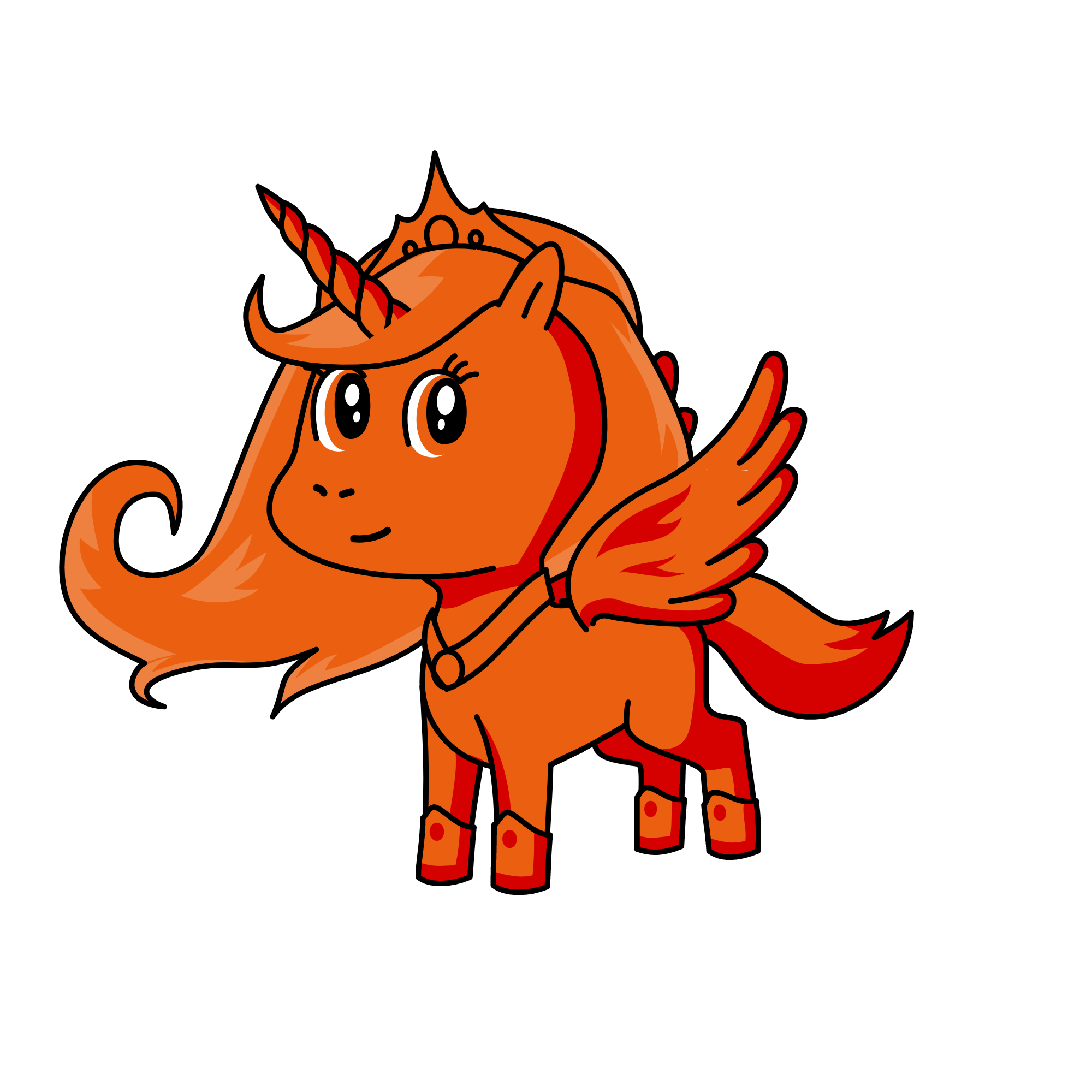 Fire spirit, the unicorn