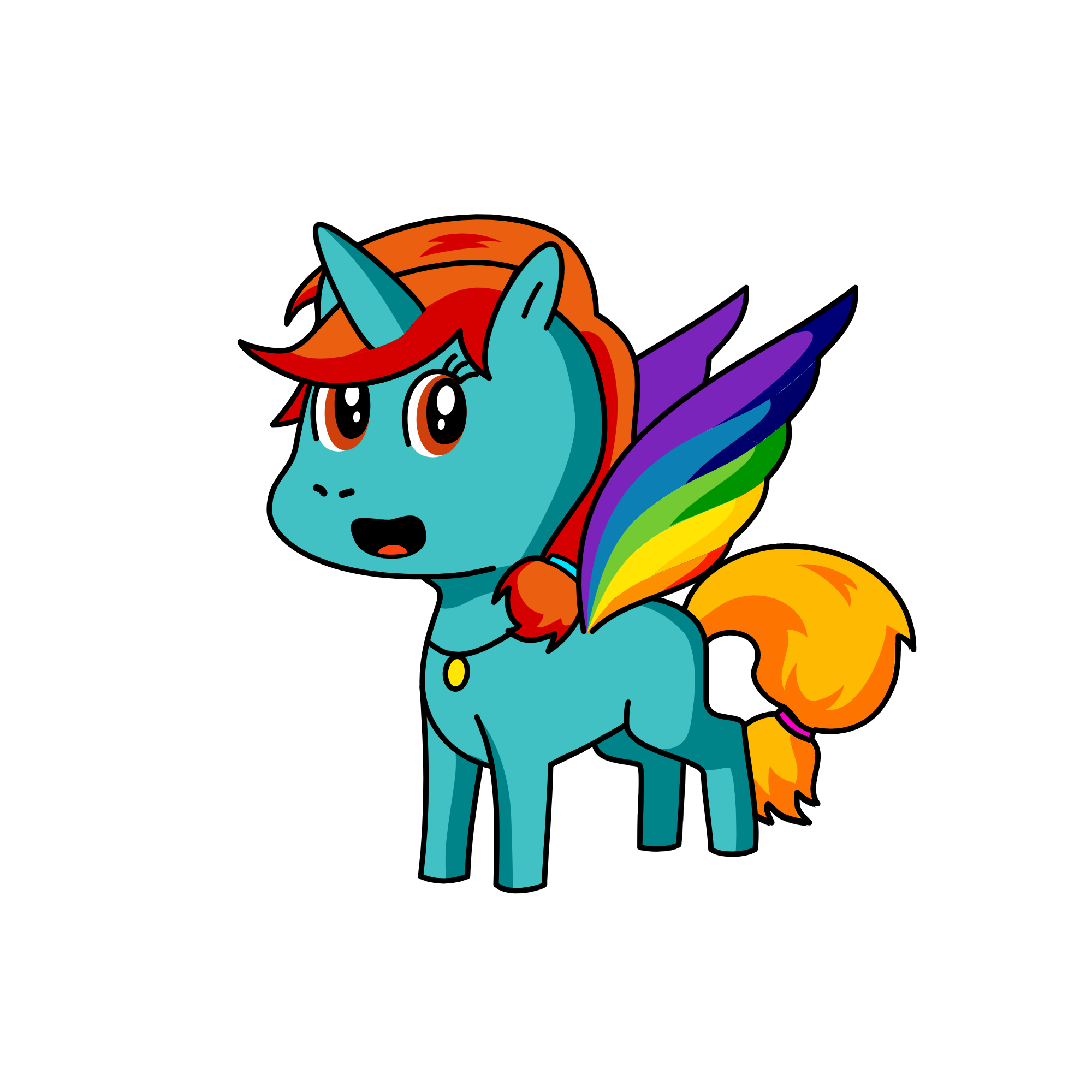 RainBow Dash, the unicorn