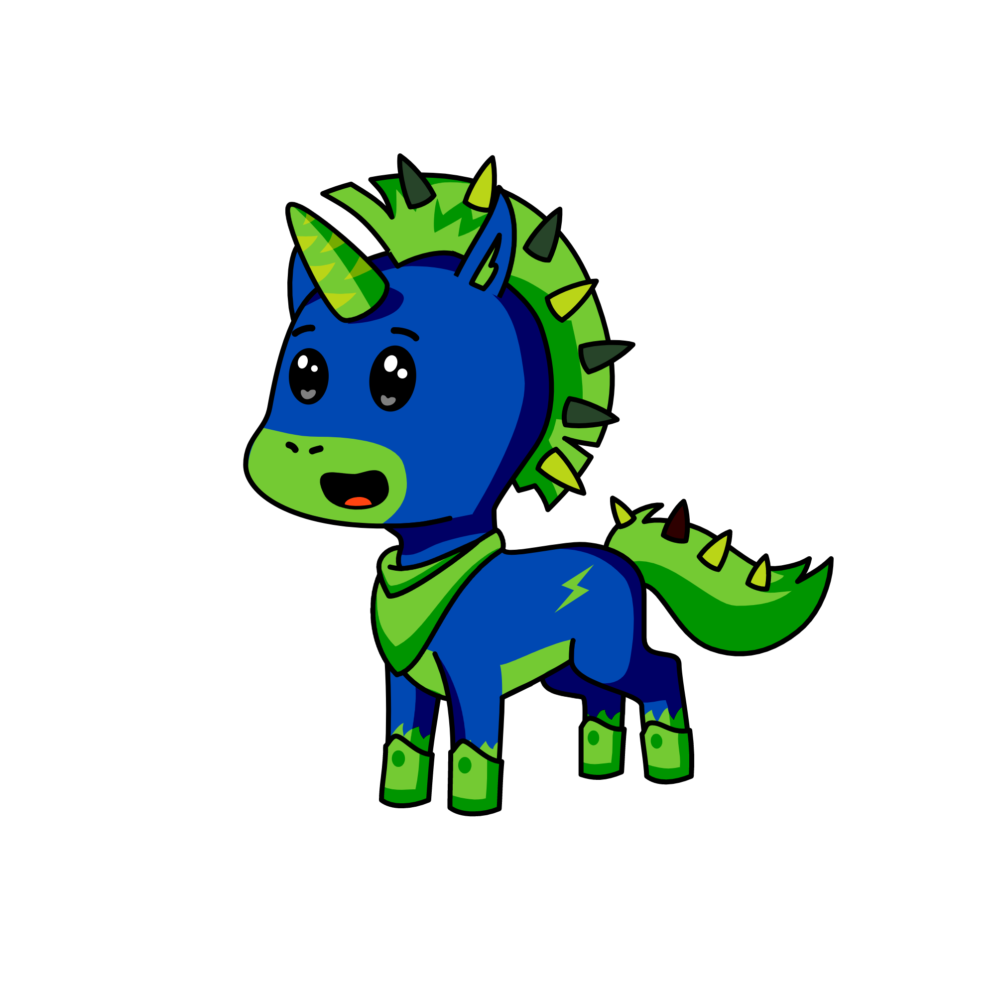spiky, the unicorn