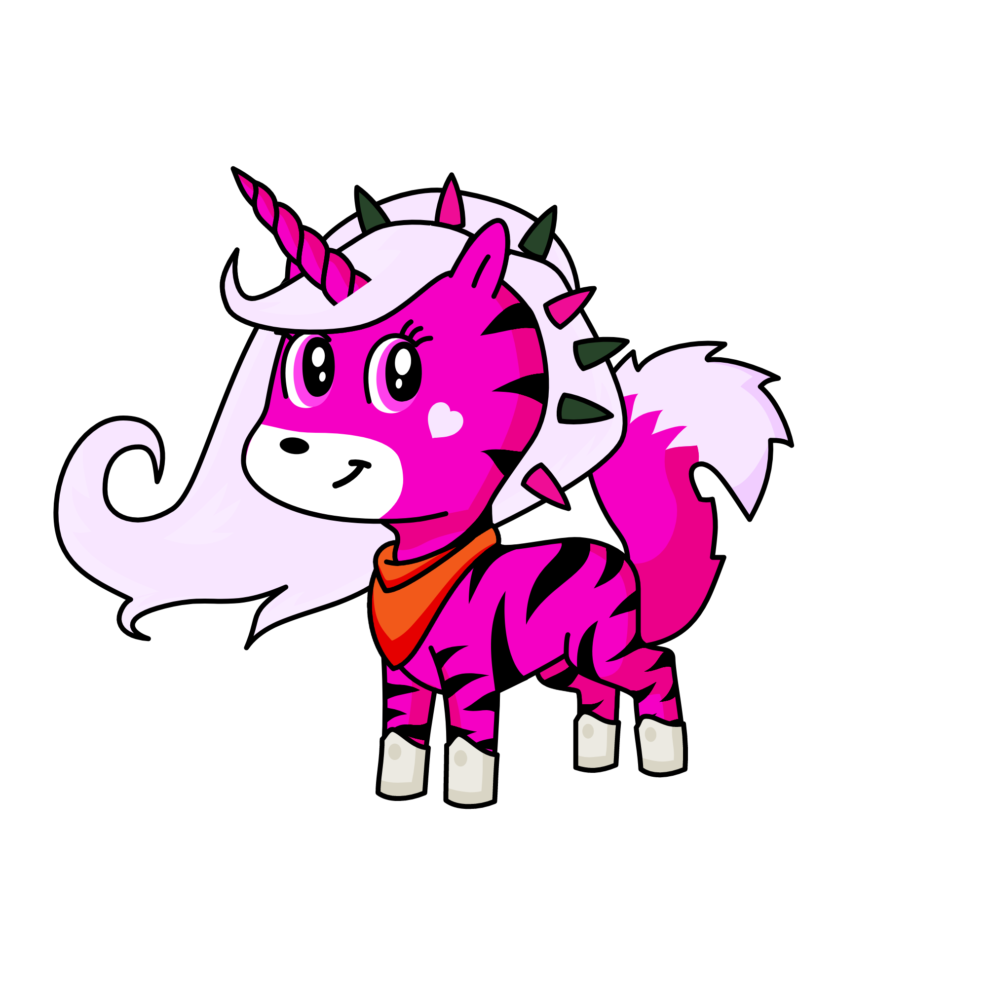 pink, the unicorn