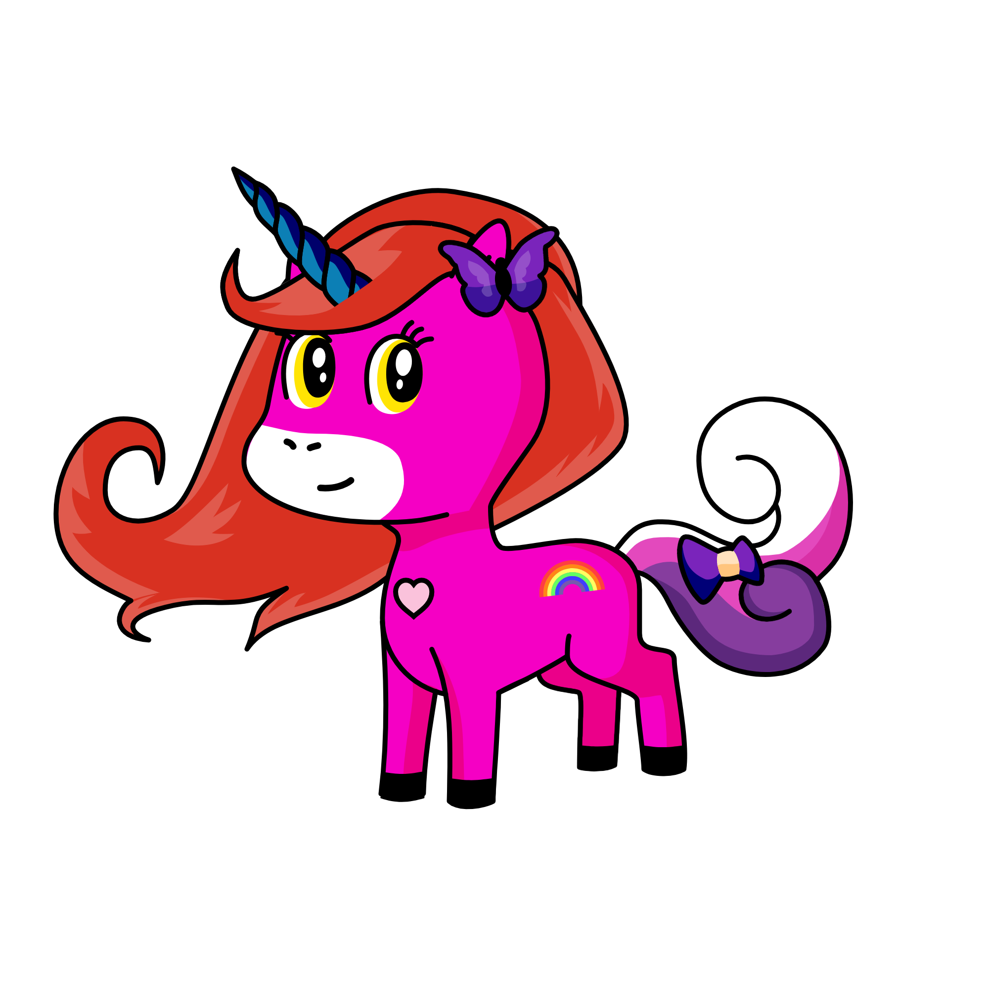 Violet, the unicorn