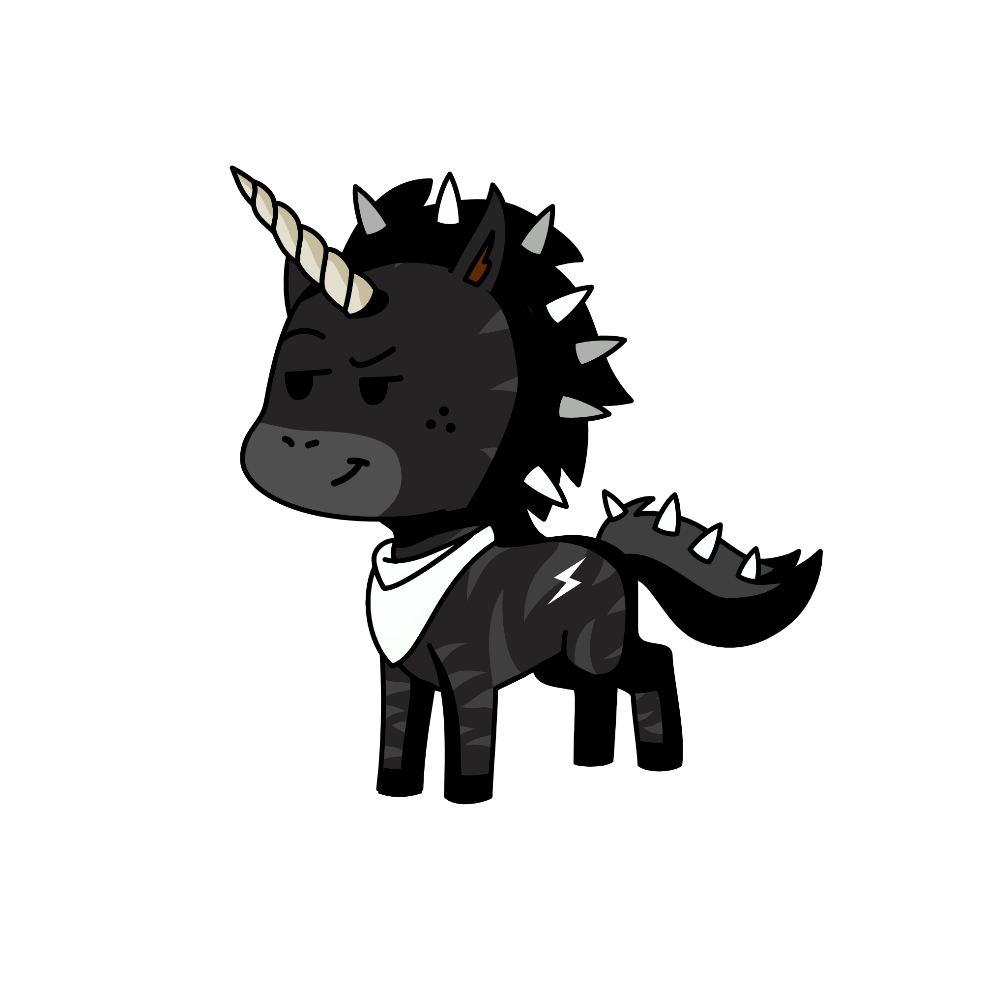 smug emo baka baddie, the unicorn