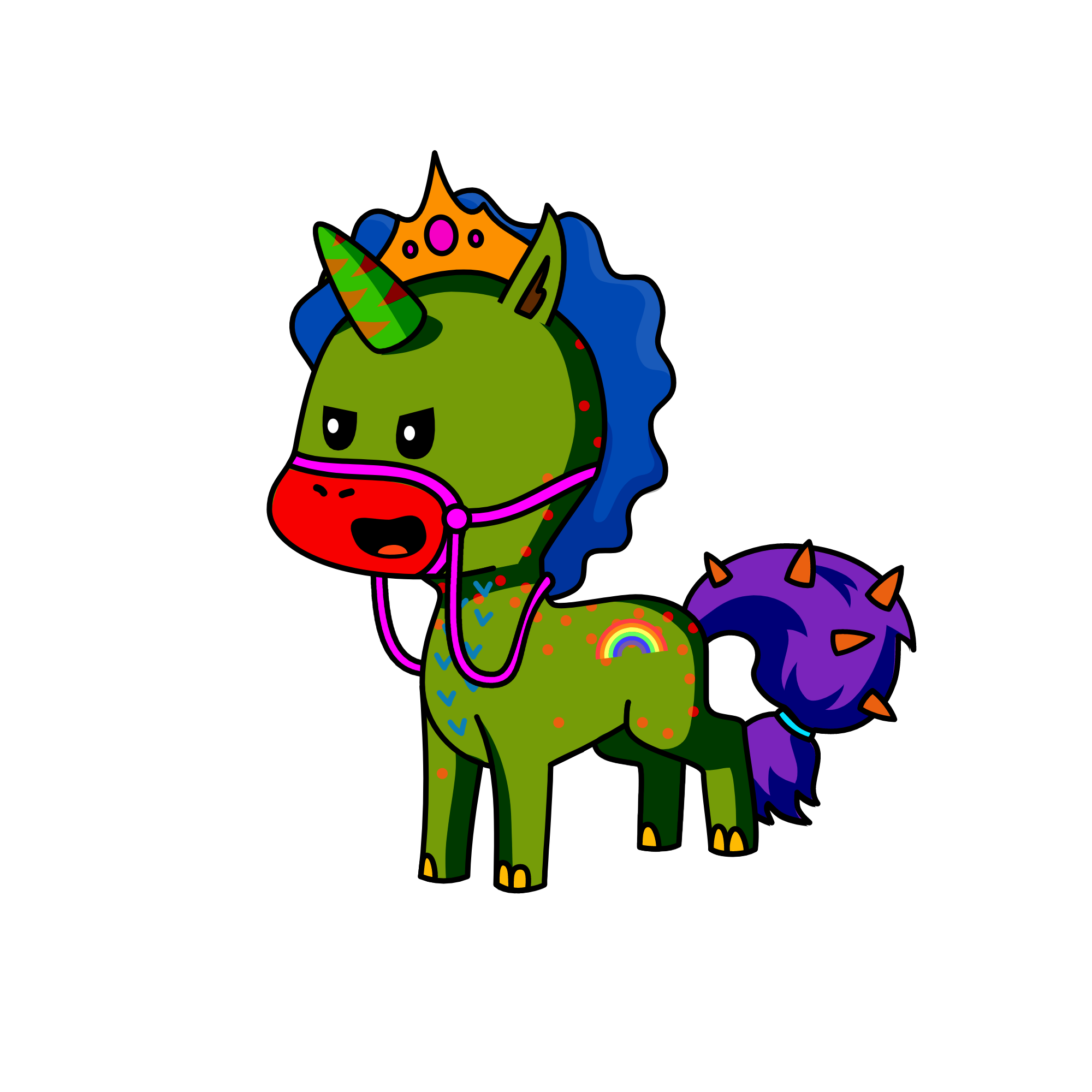 #pukeacorn_baddie, the unicorn