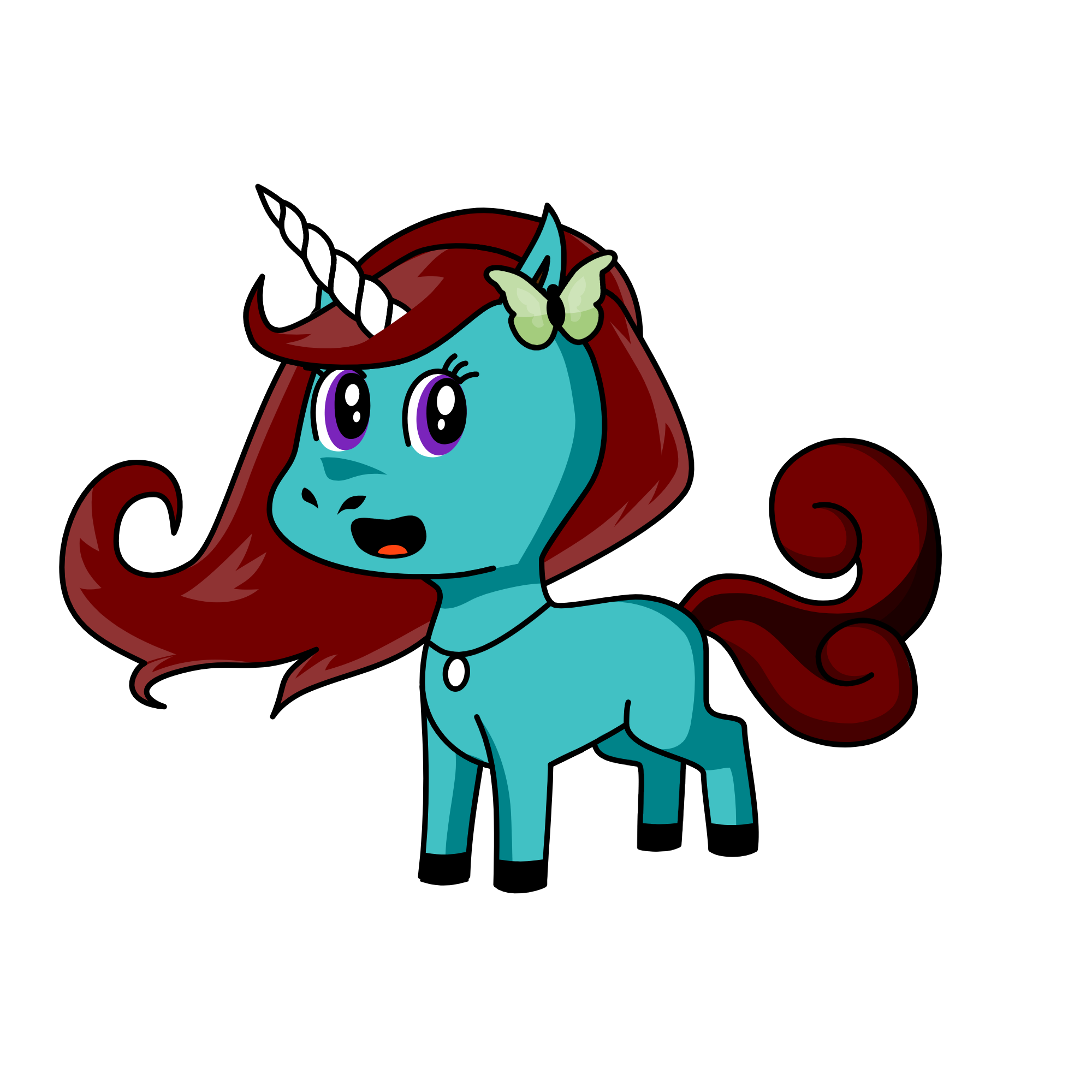 Perky, the unicorn