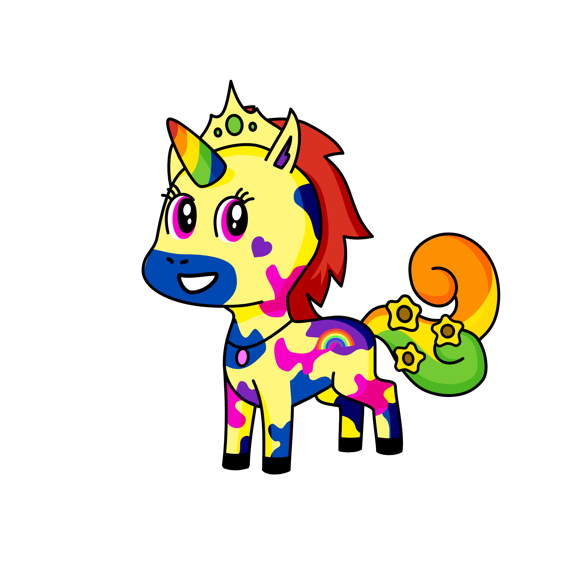 Rainbowcorn, the unicorn