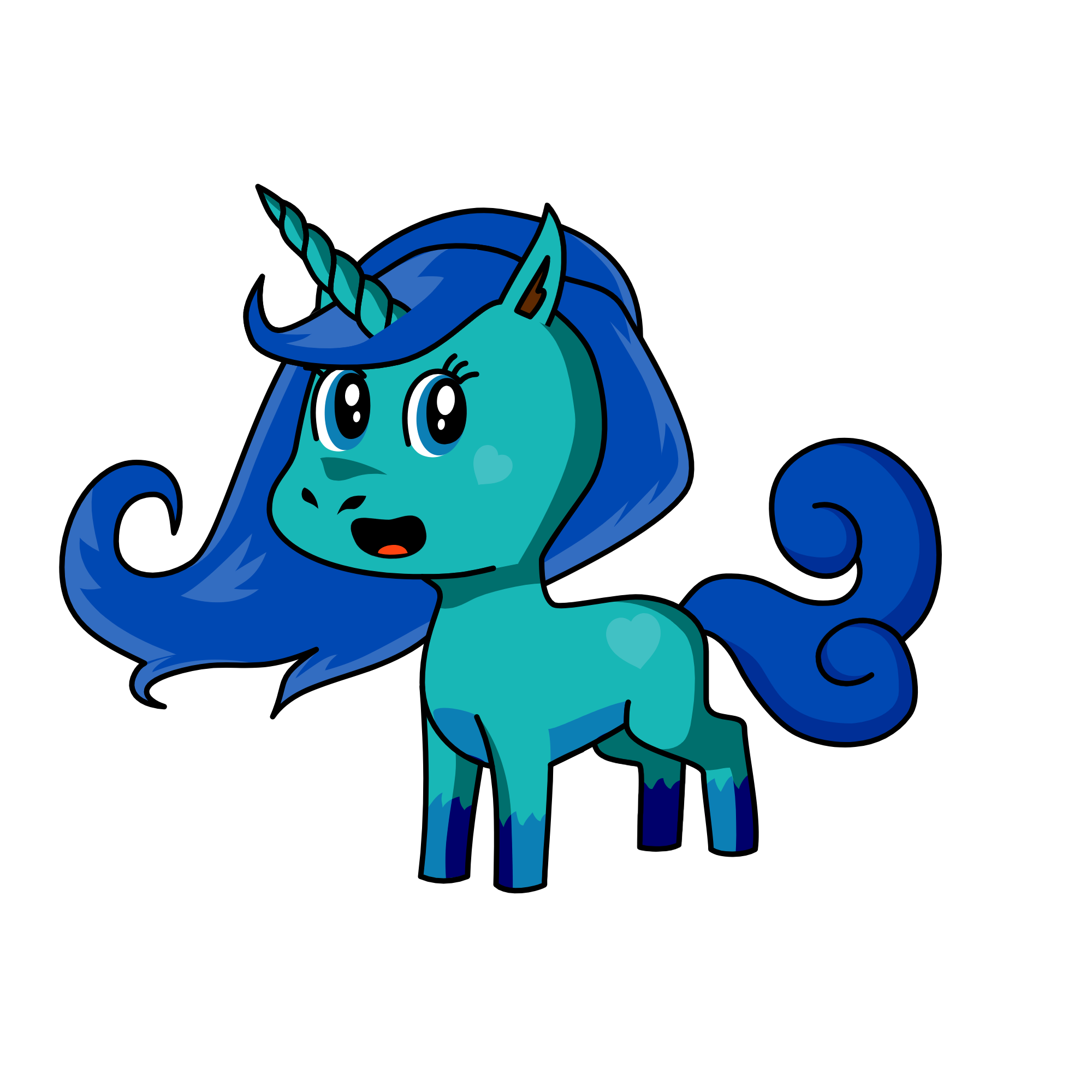 snowy, the unicorn