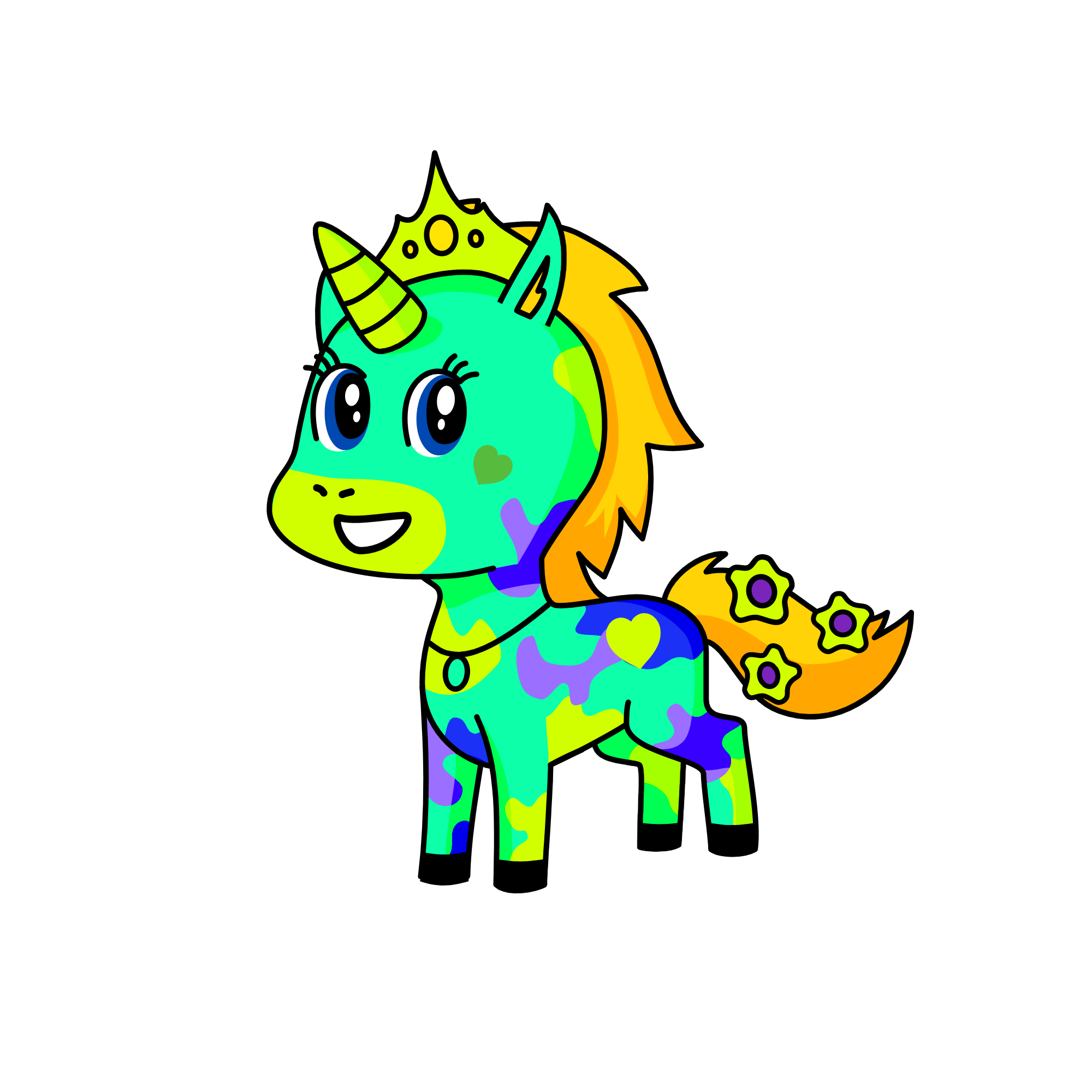 Glowy, the unicorn