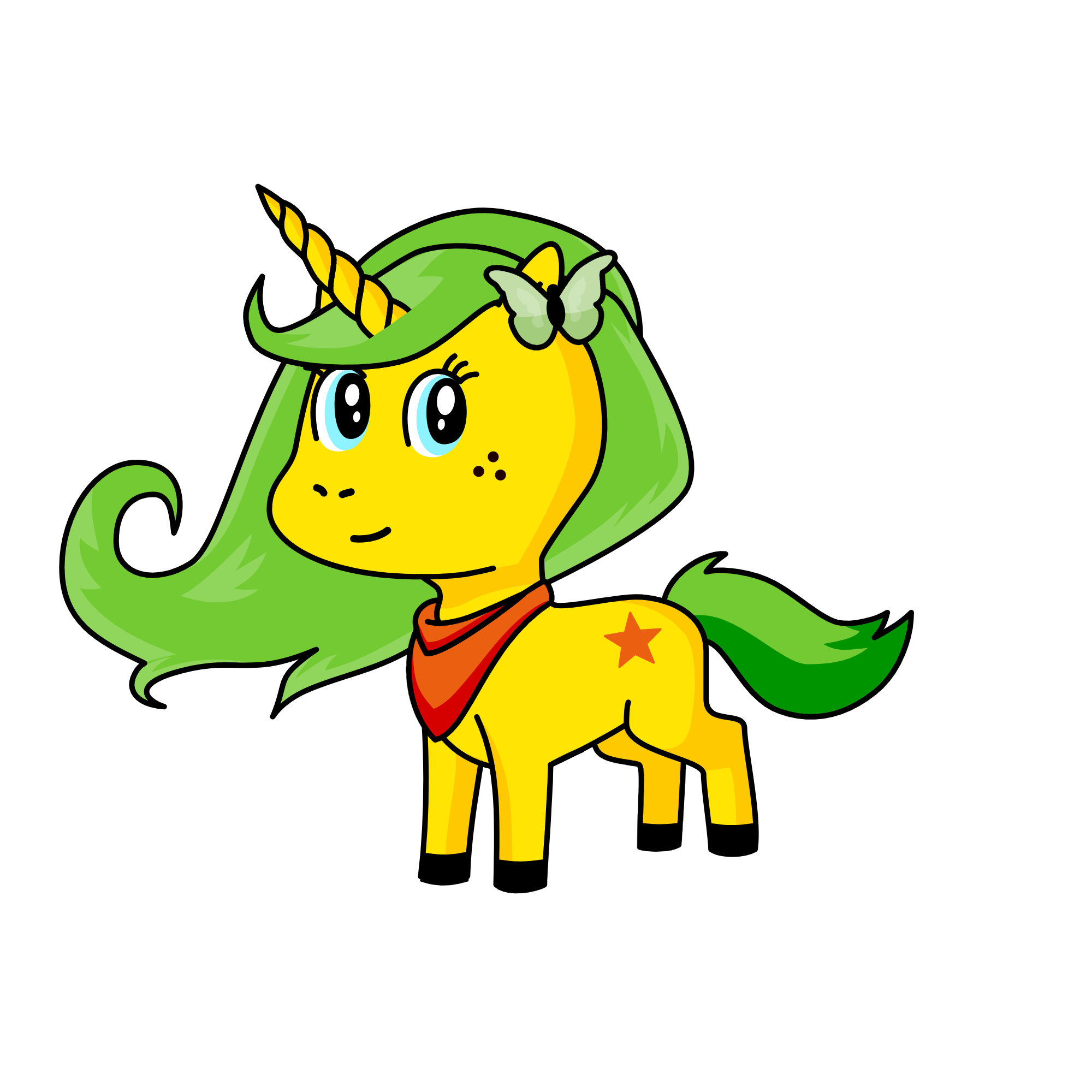 Sunshine, the unicorn