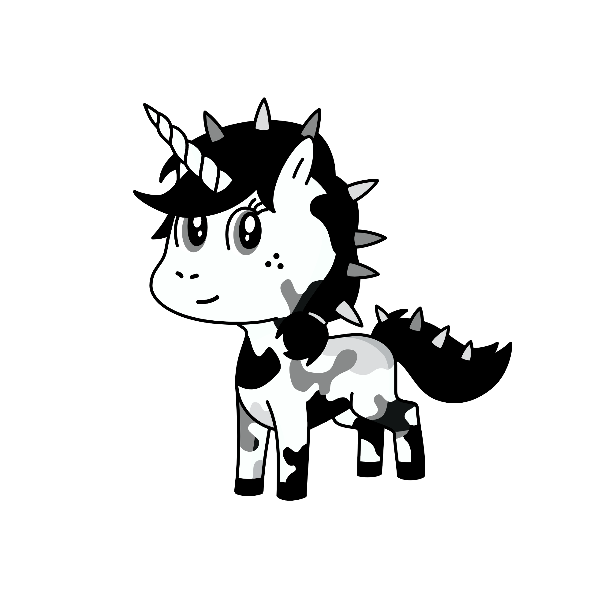 Scribbles, the unicorn