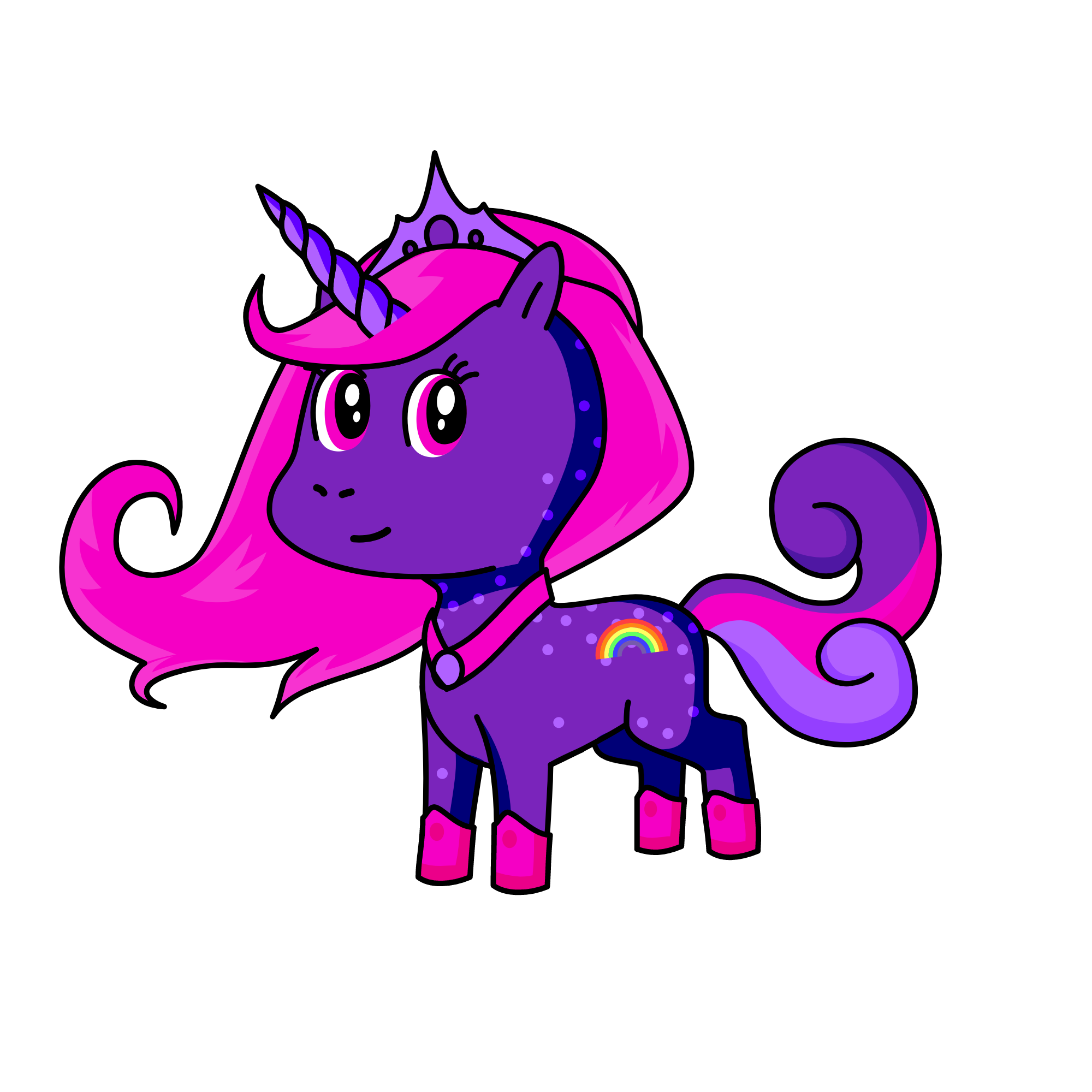 Queen Sparkles, the unicorn