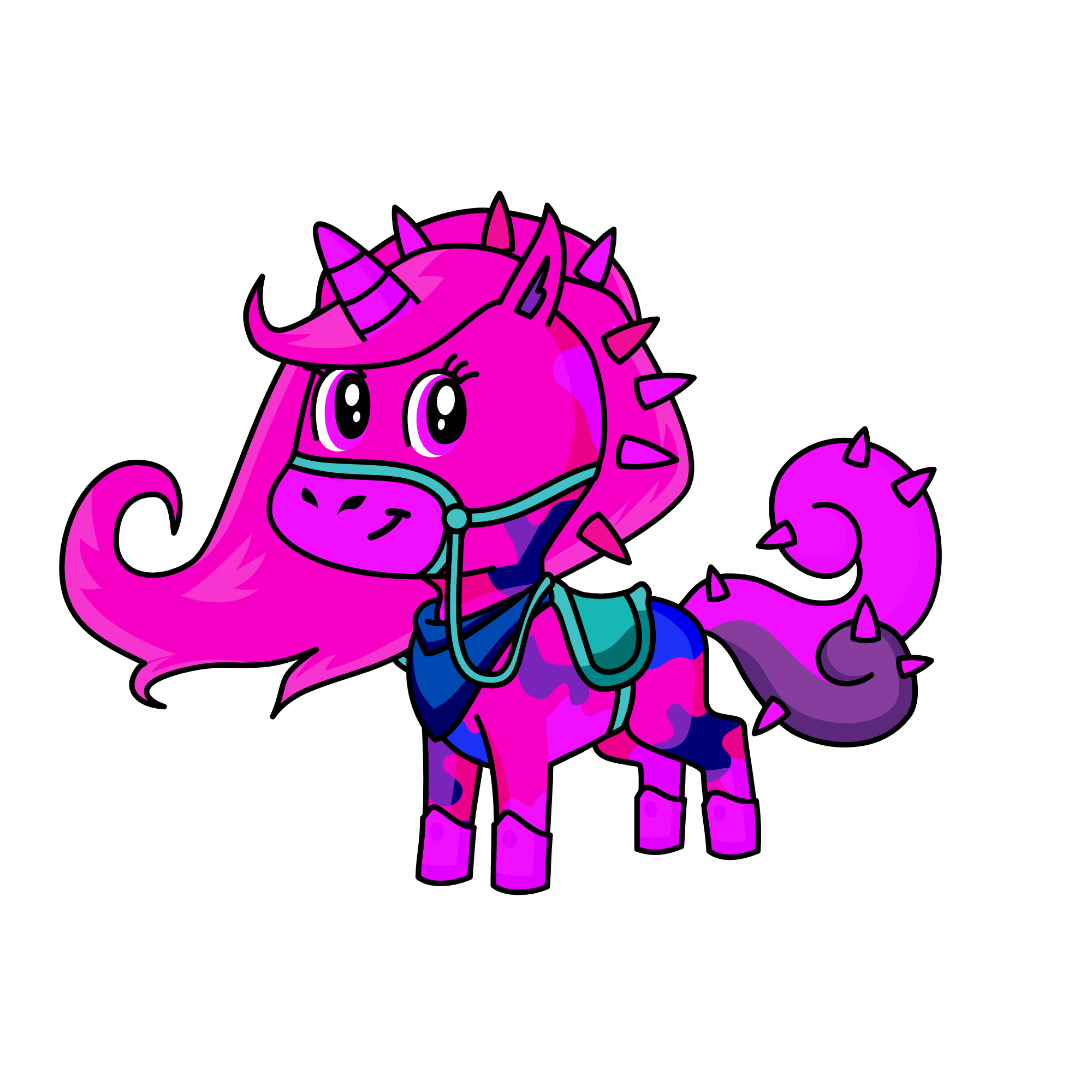 pink , the unicorn