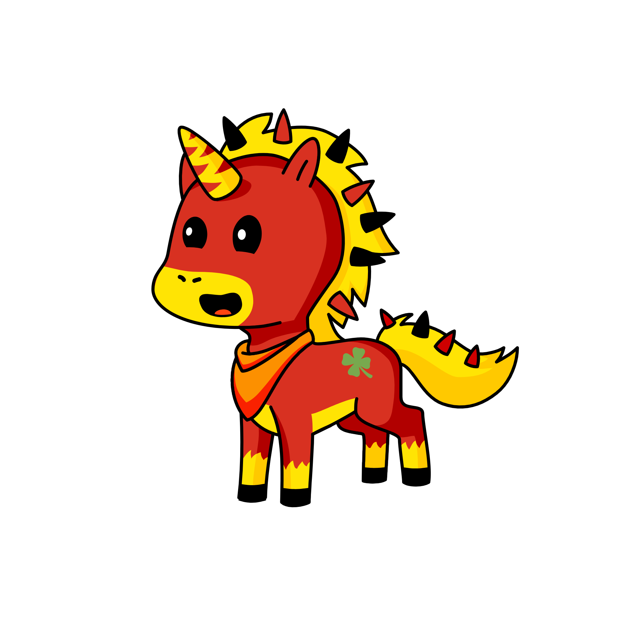 Spikey, the unicorn
