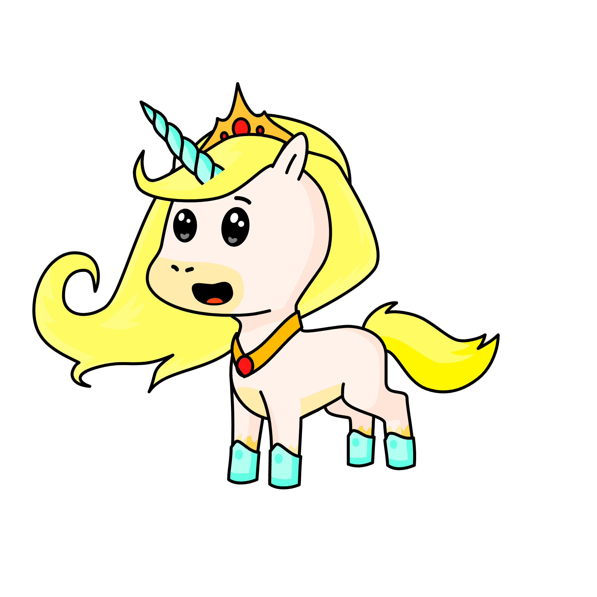 Cinderella, the unicorn