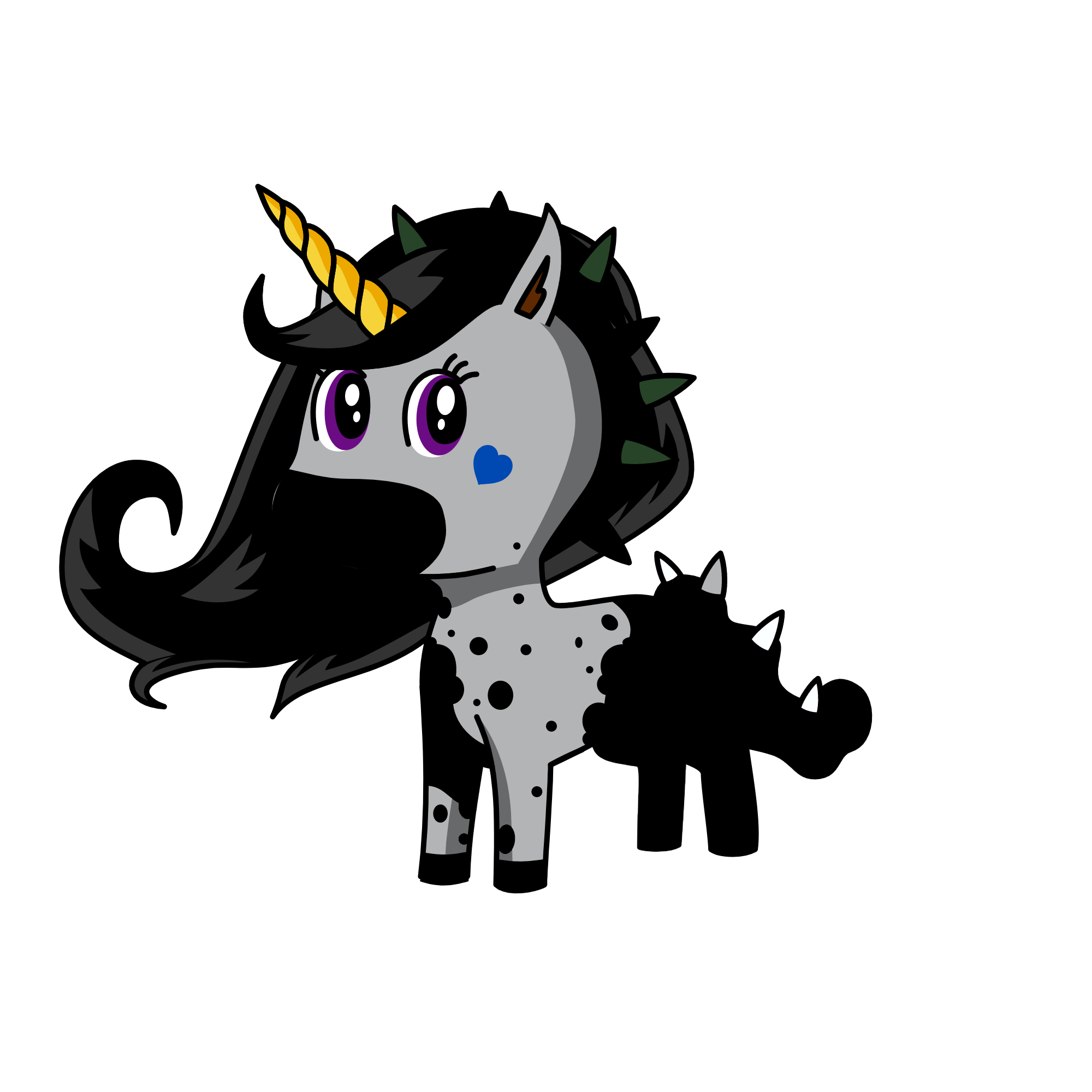 Dark bloom, the unicorn