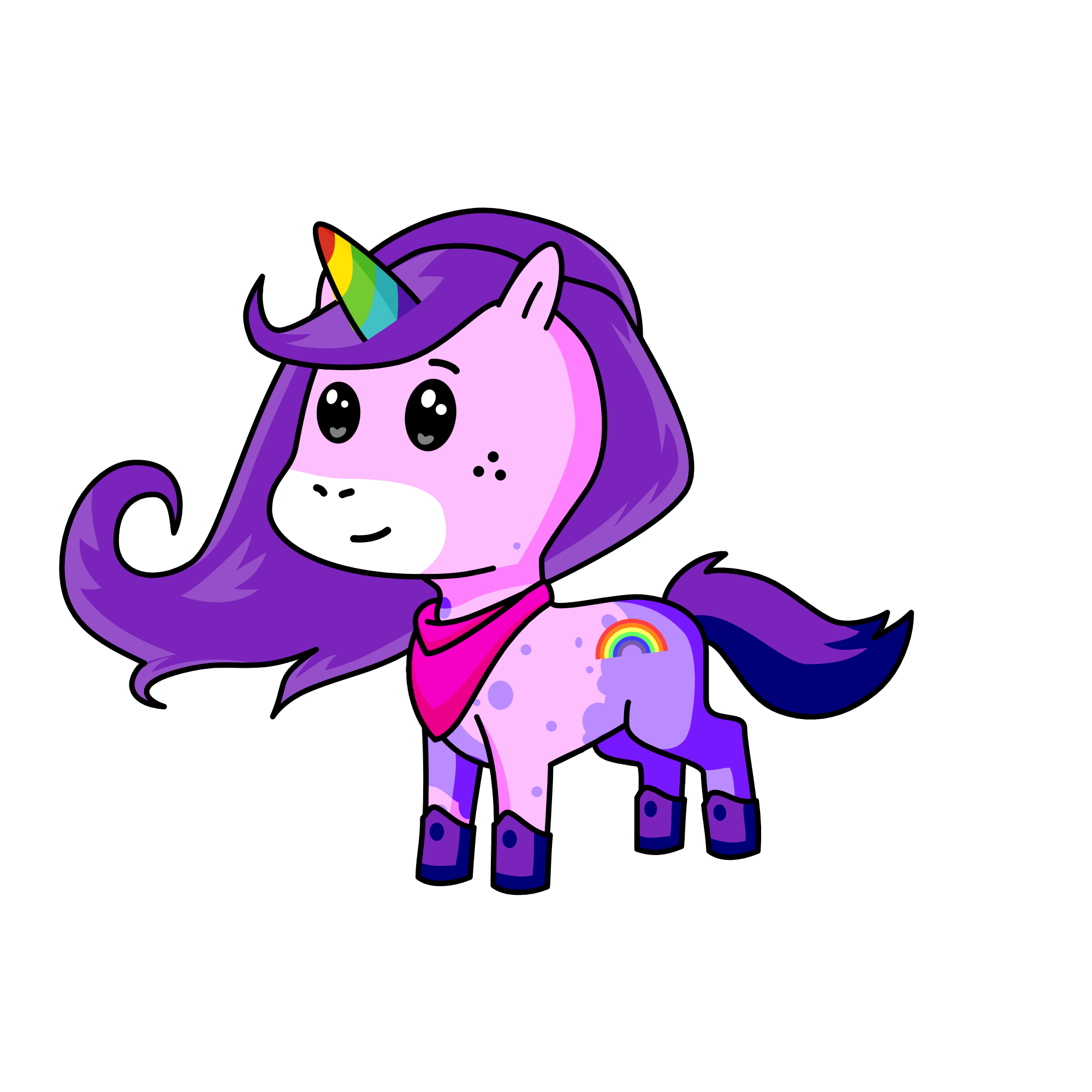 Knight Kiki, the unicorn