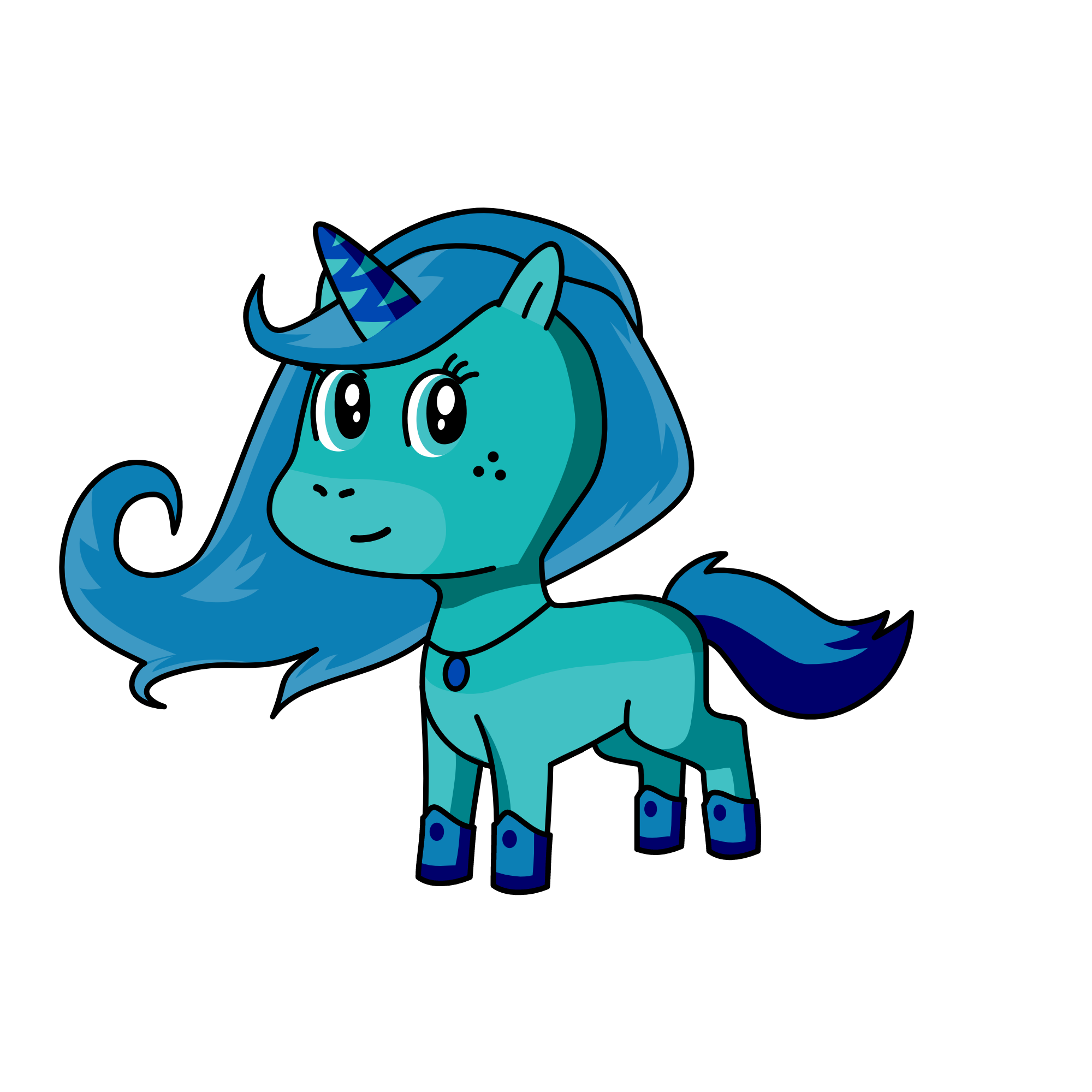 aqua, the unicorn
