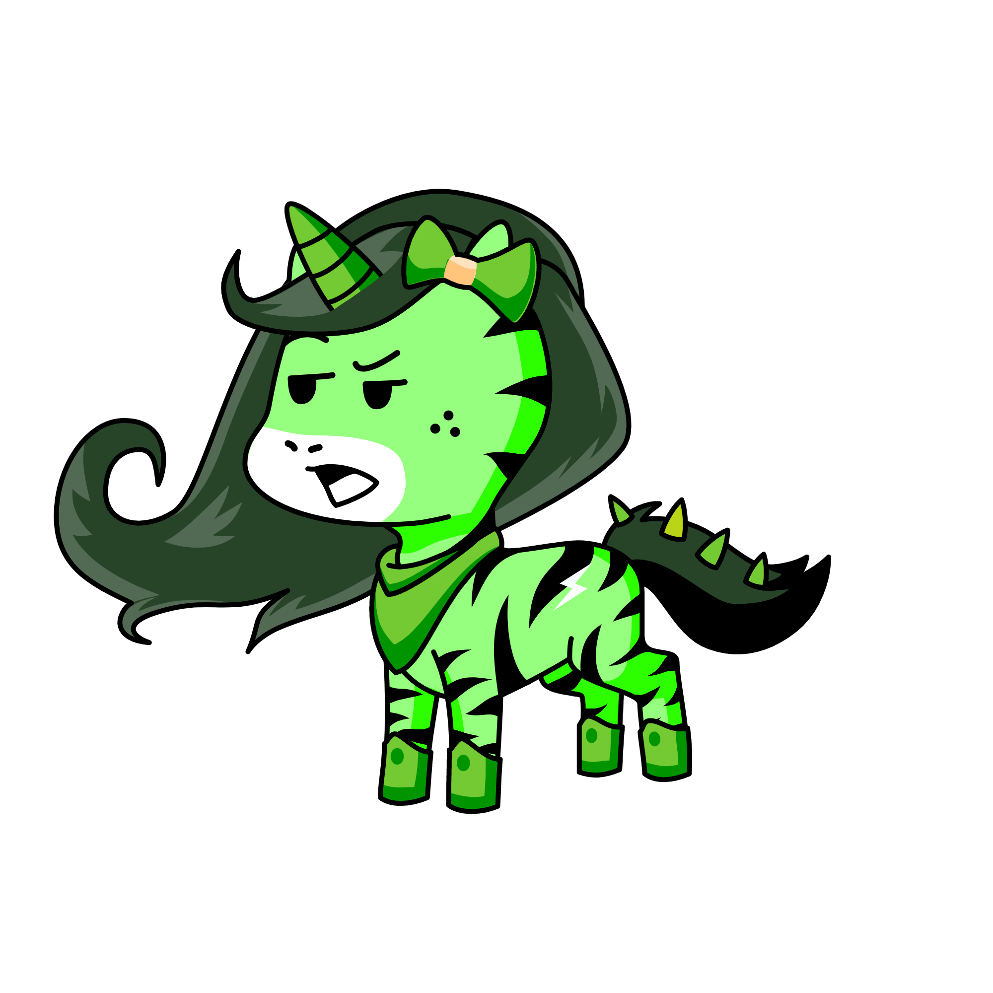 GReen mean, the unicorn