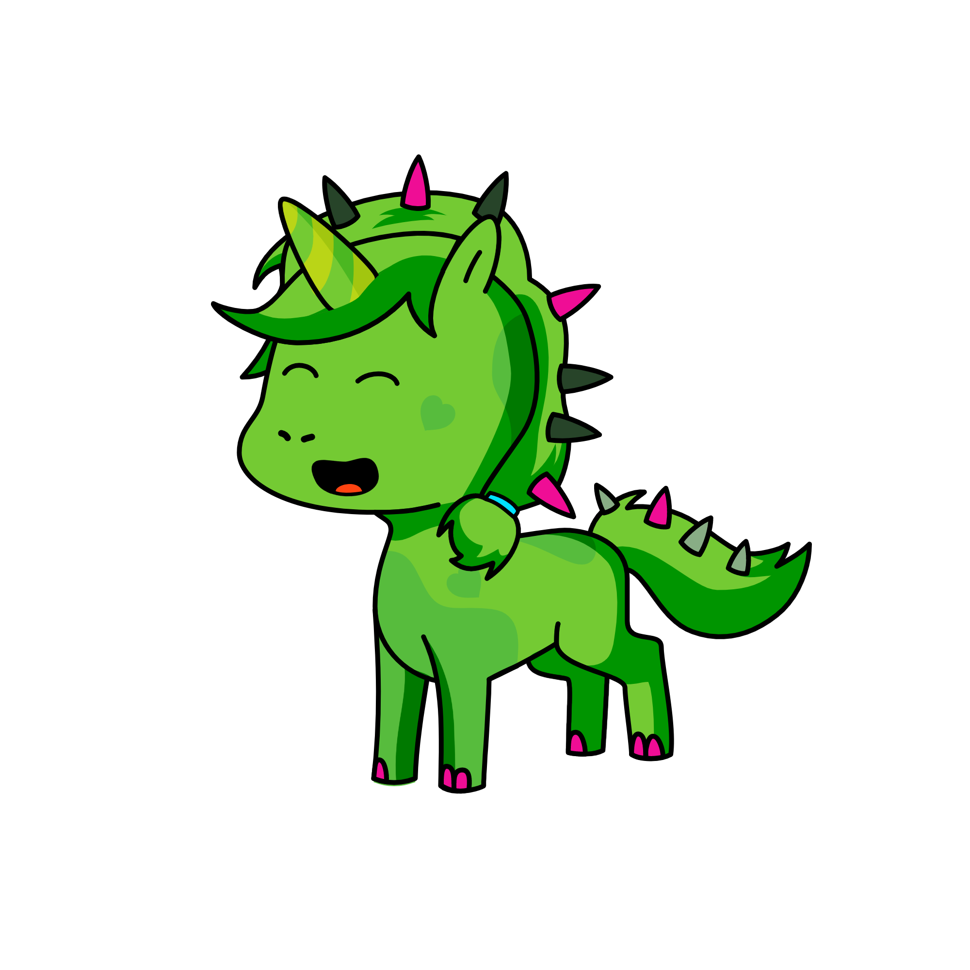 greeny, the unicorn