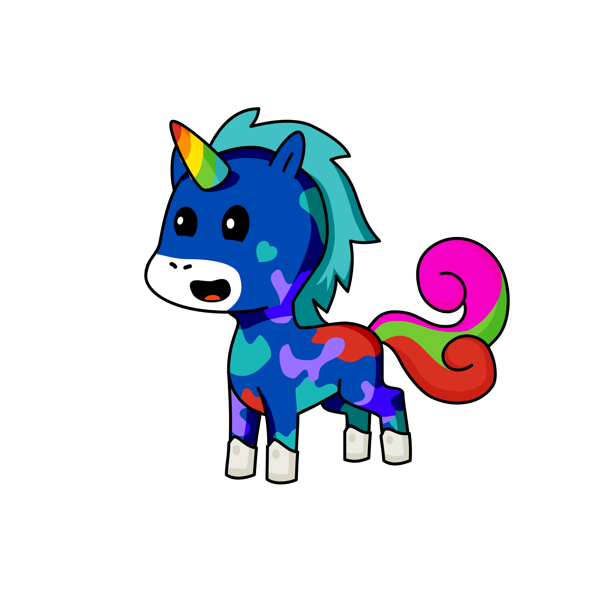 Sparkles, the unicorn