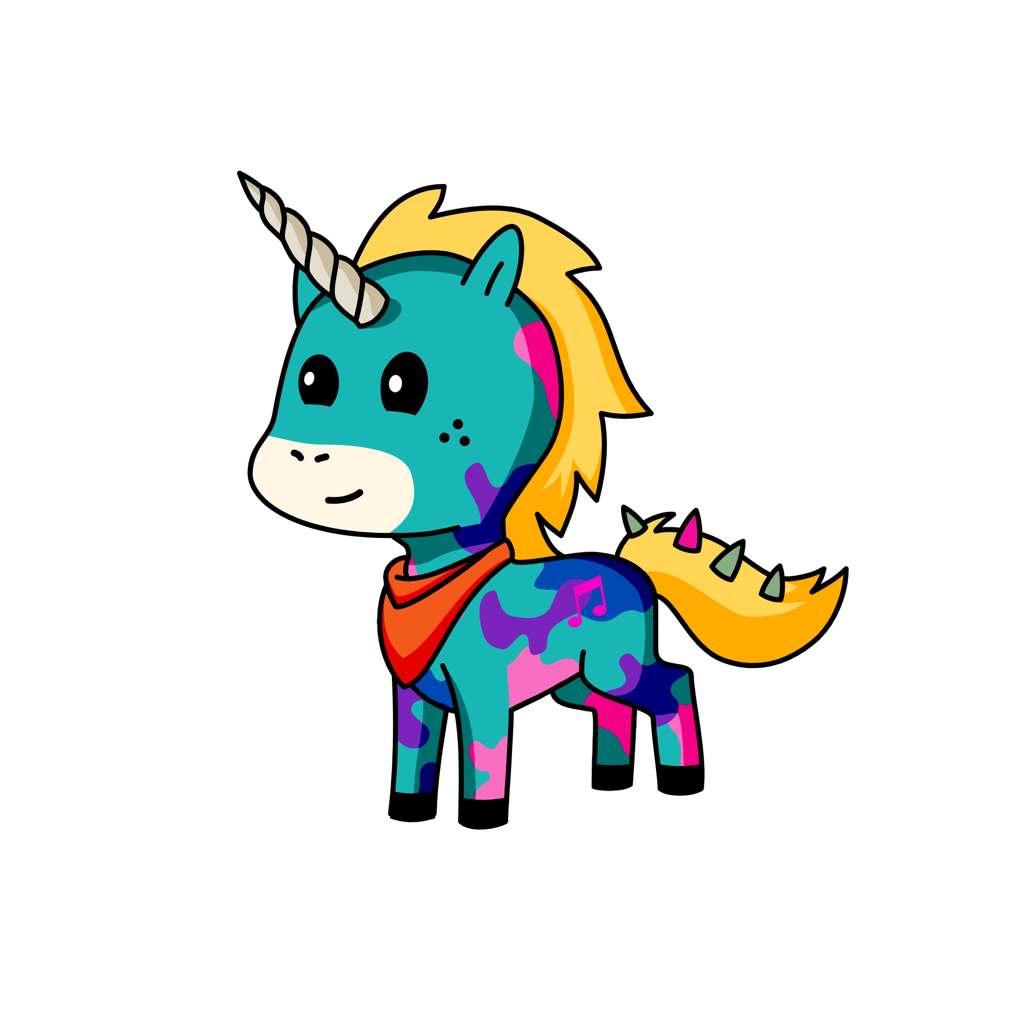 Lovely Luna, the unicorn